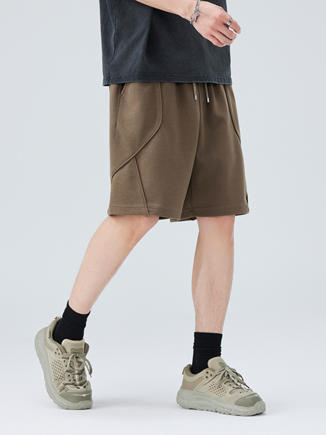 Men's Plus Size Casual Drawstring Shorts