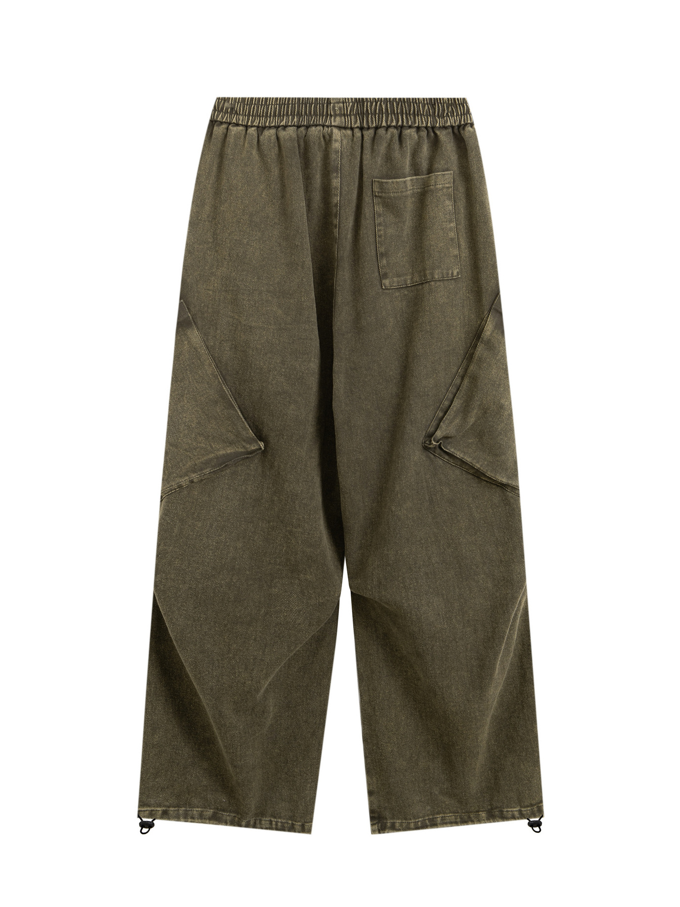 Men's Wide Leg Pants with Drawstring Waist
