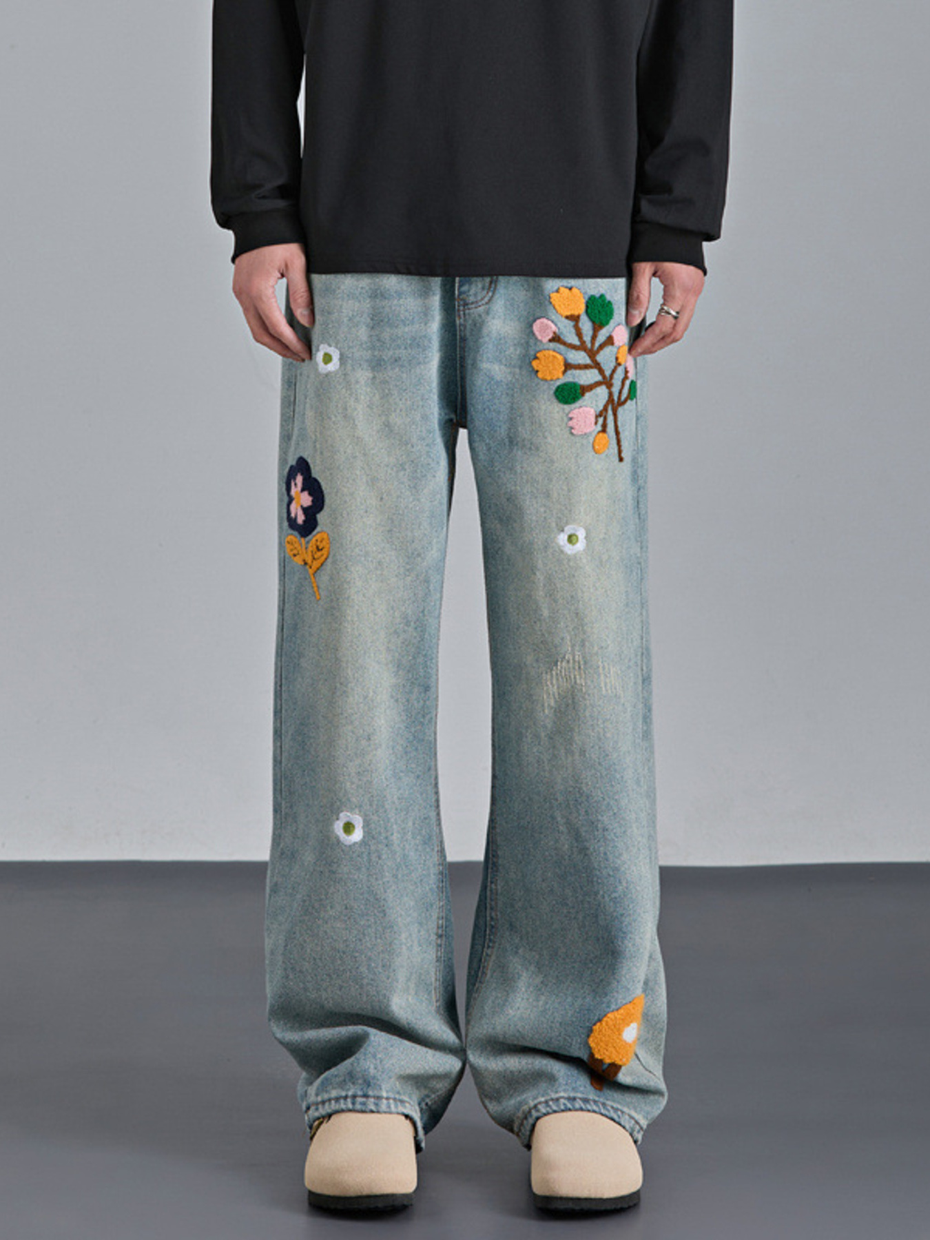 Men's Wide Leg Jeans