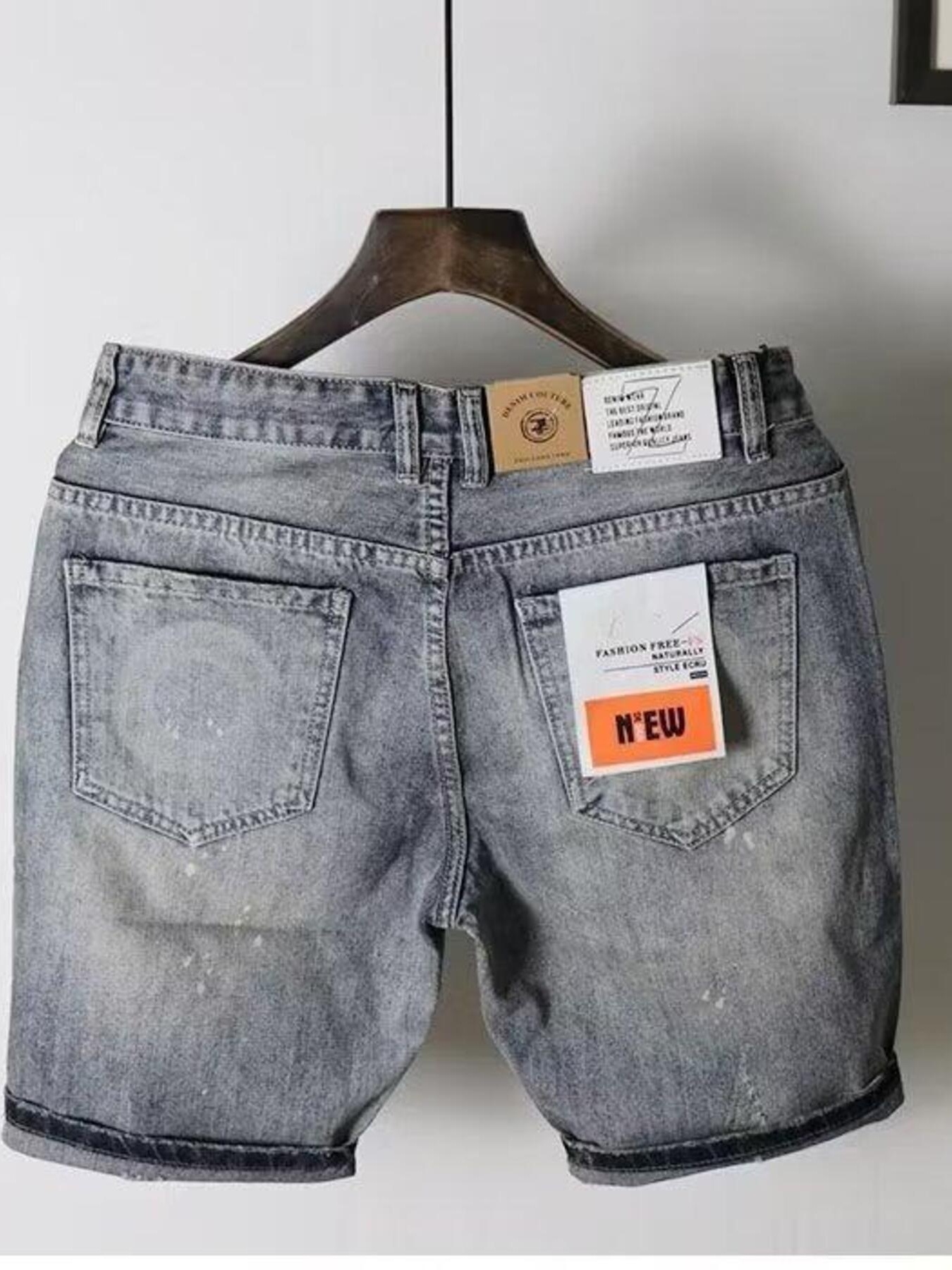 Men's Pocketed Denim Shorts