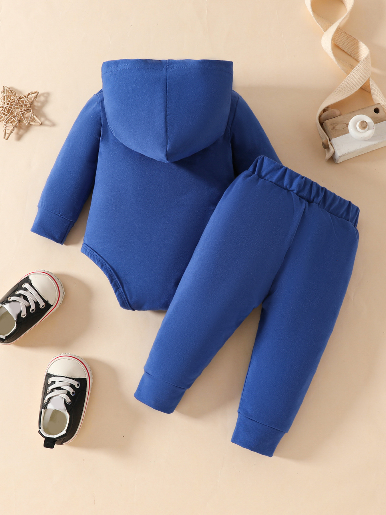 Children's Long Sleeve Bodysuit Hoodie and Pants Set