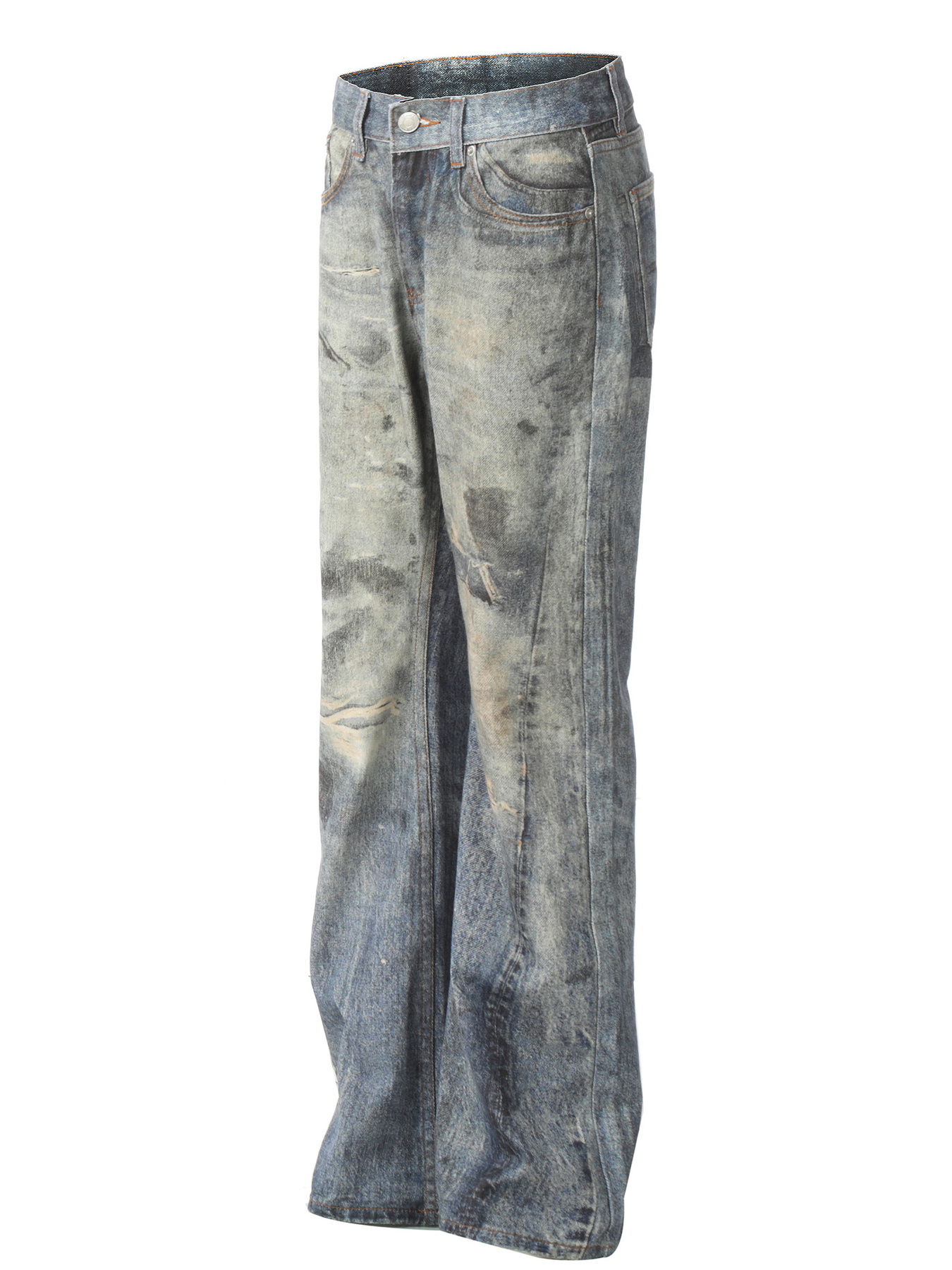 Men's Vintage Washed Loose Fit Jeans