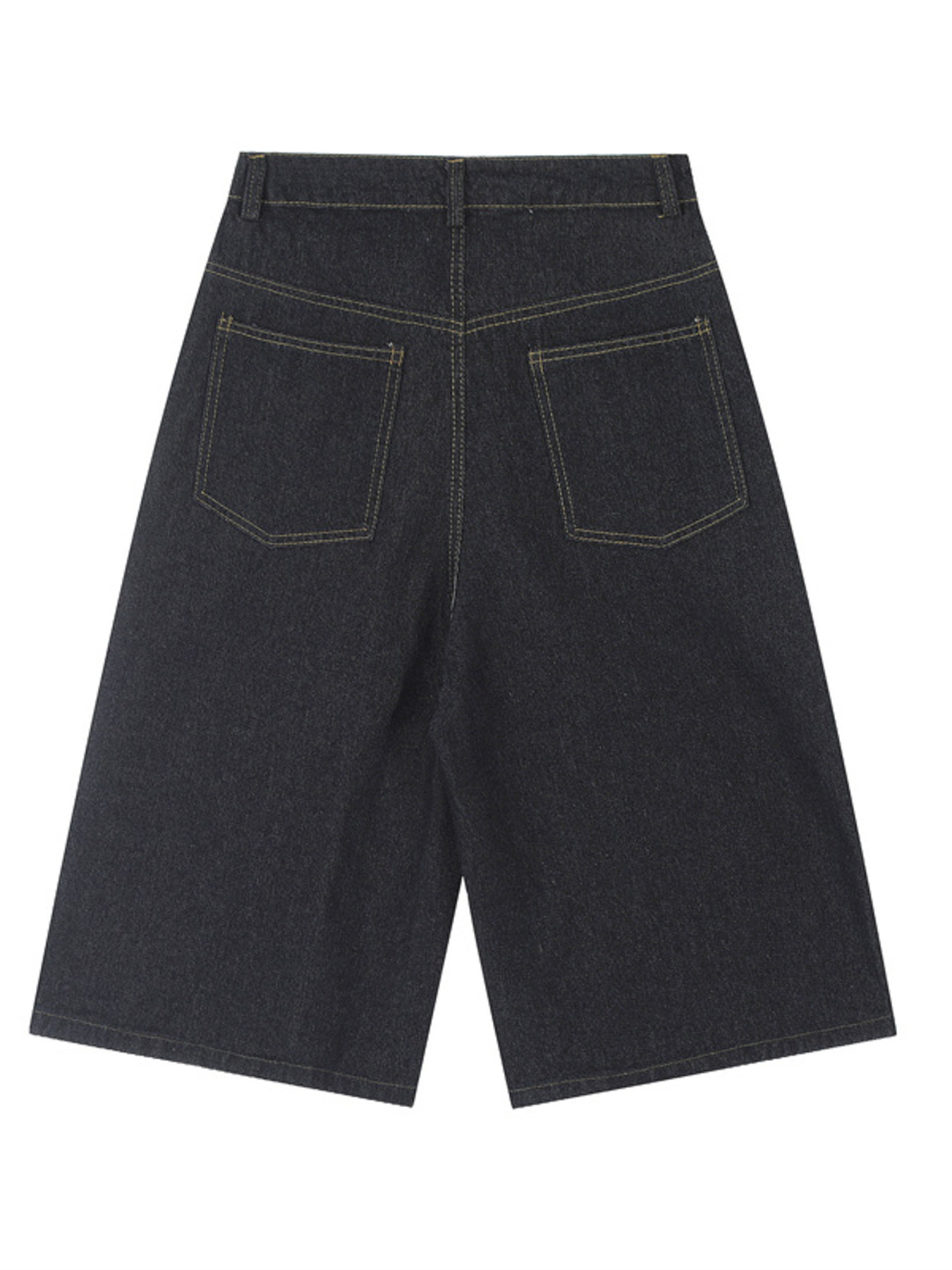 Men's Wide Leg Denim Shorts