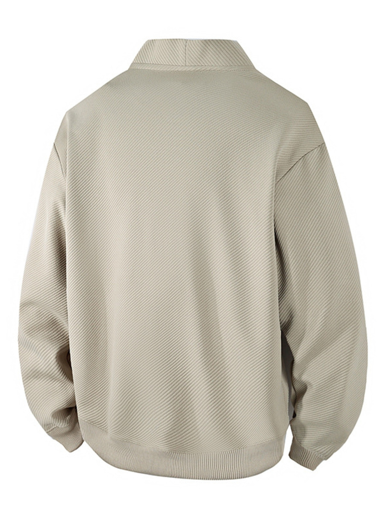 Men‘s Plus Size Textured Button-Down Casual Jacket