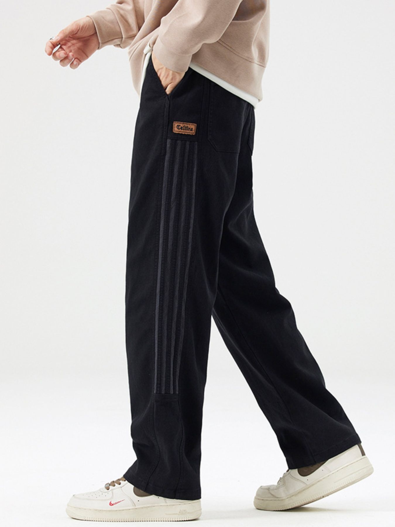 Men's Full Size Drawstring Wide Leg Pants Plus Size