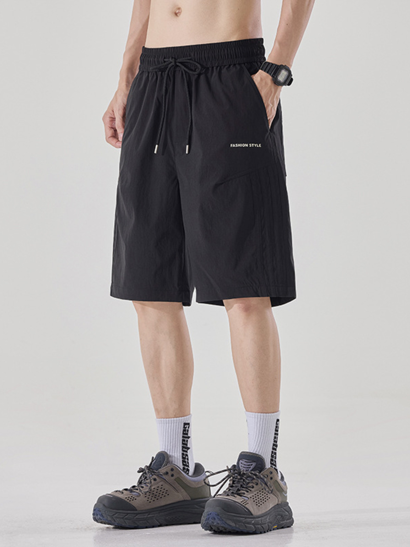 Men's Plus Size Drawstring Loose Fit Shorts