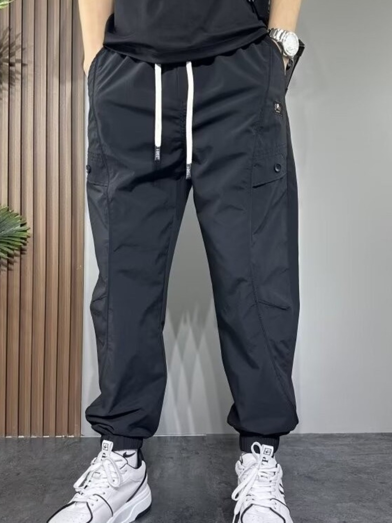 Men's Plus Size Drawstring Loose Fit Joggers