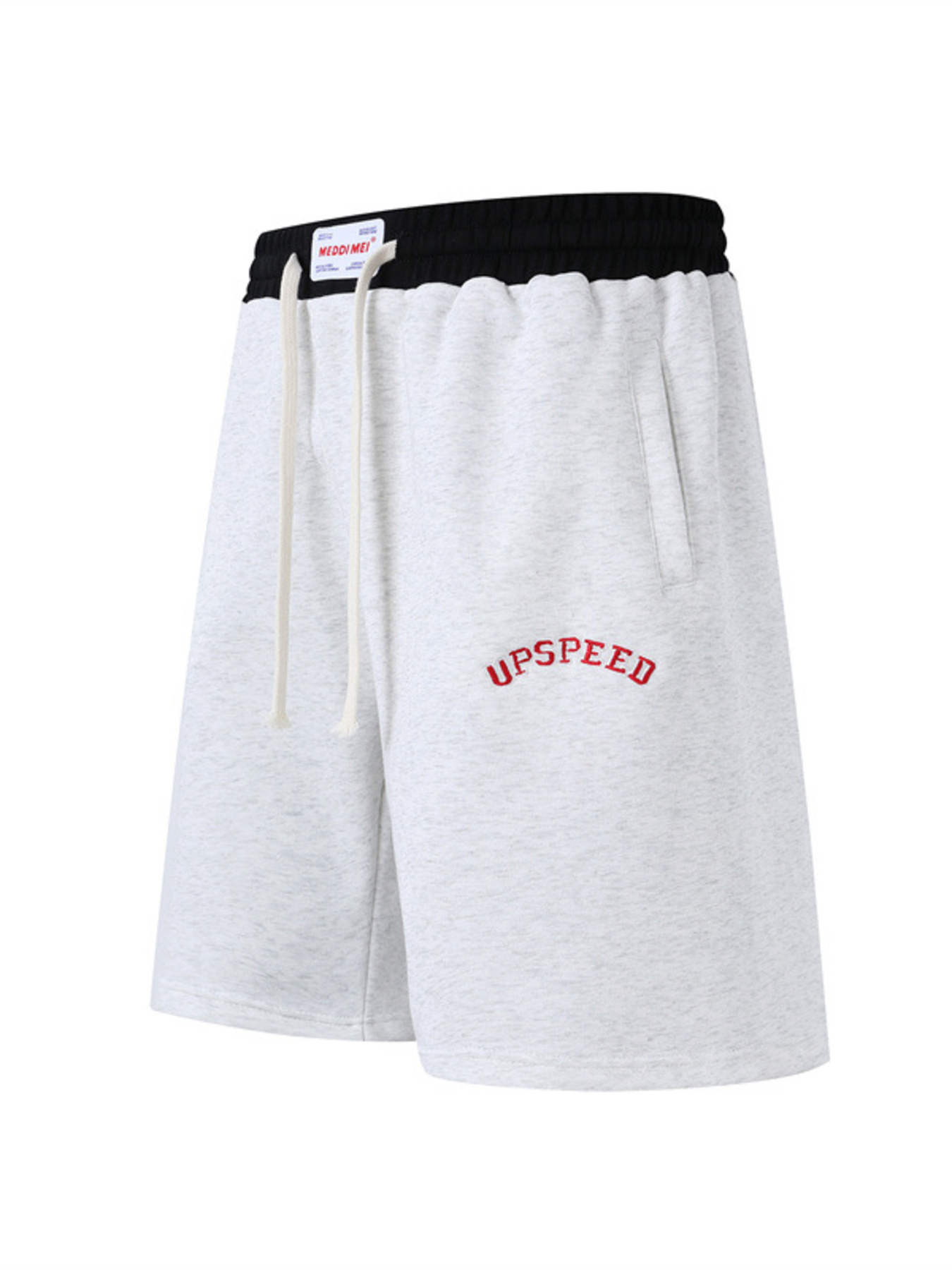 Men's Contrast Waistband Drawstring Shorts