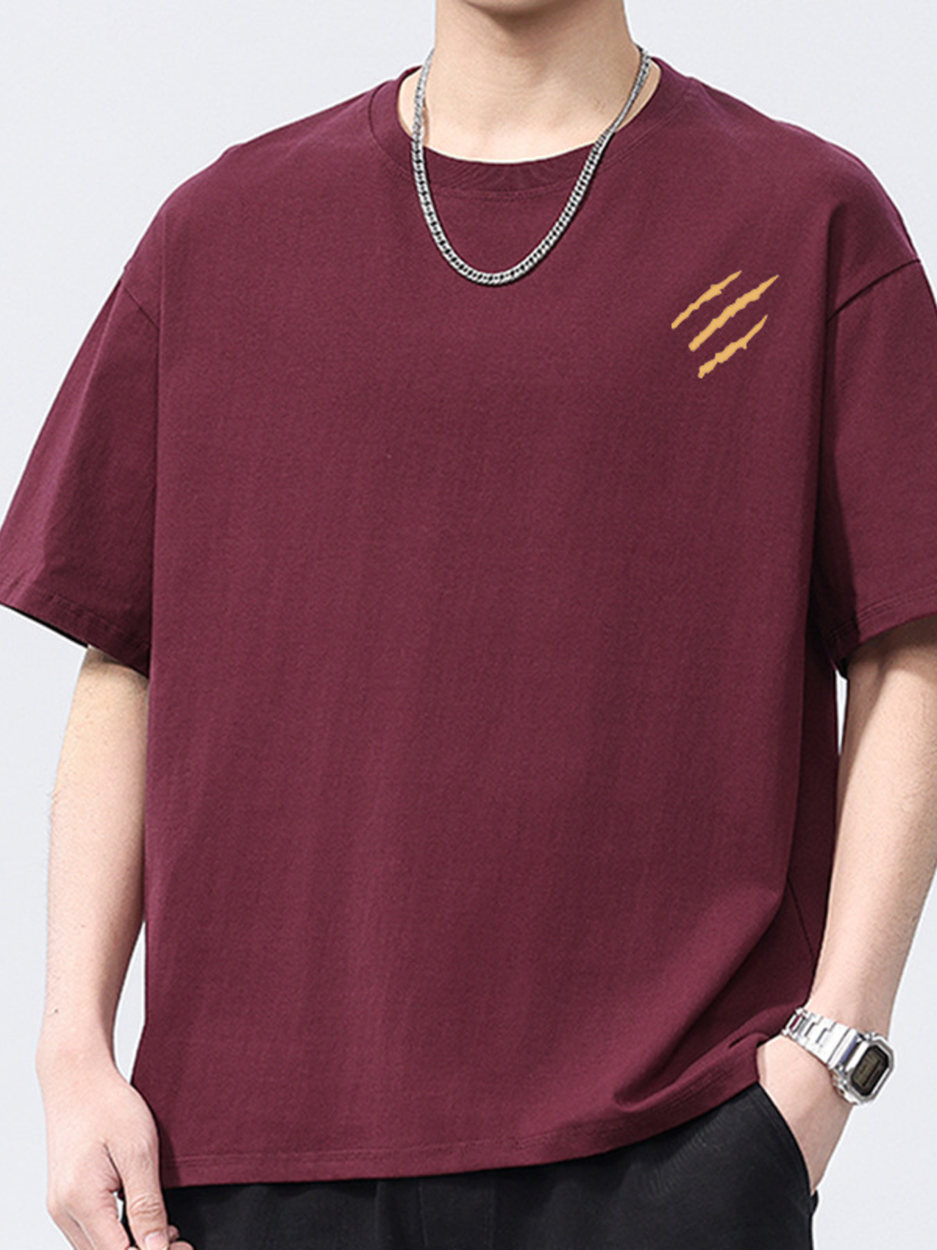 Men's Full Size Round Neck Short Sleeve T-Shirt Plus Size