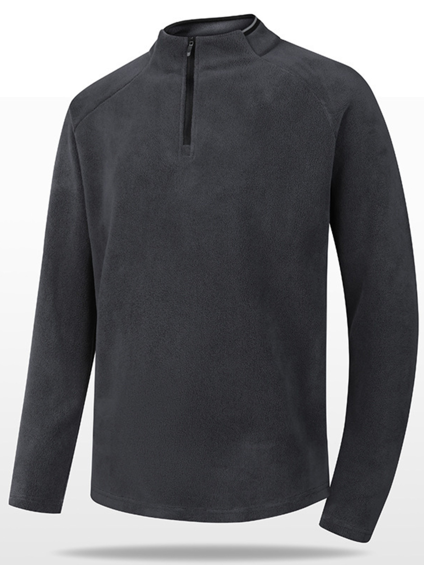 Men's Plus Size Quarter Long Sleeve Top