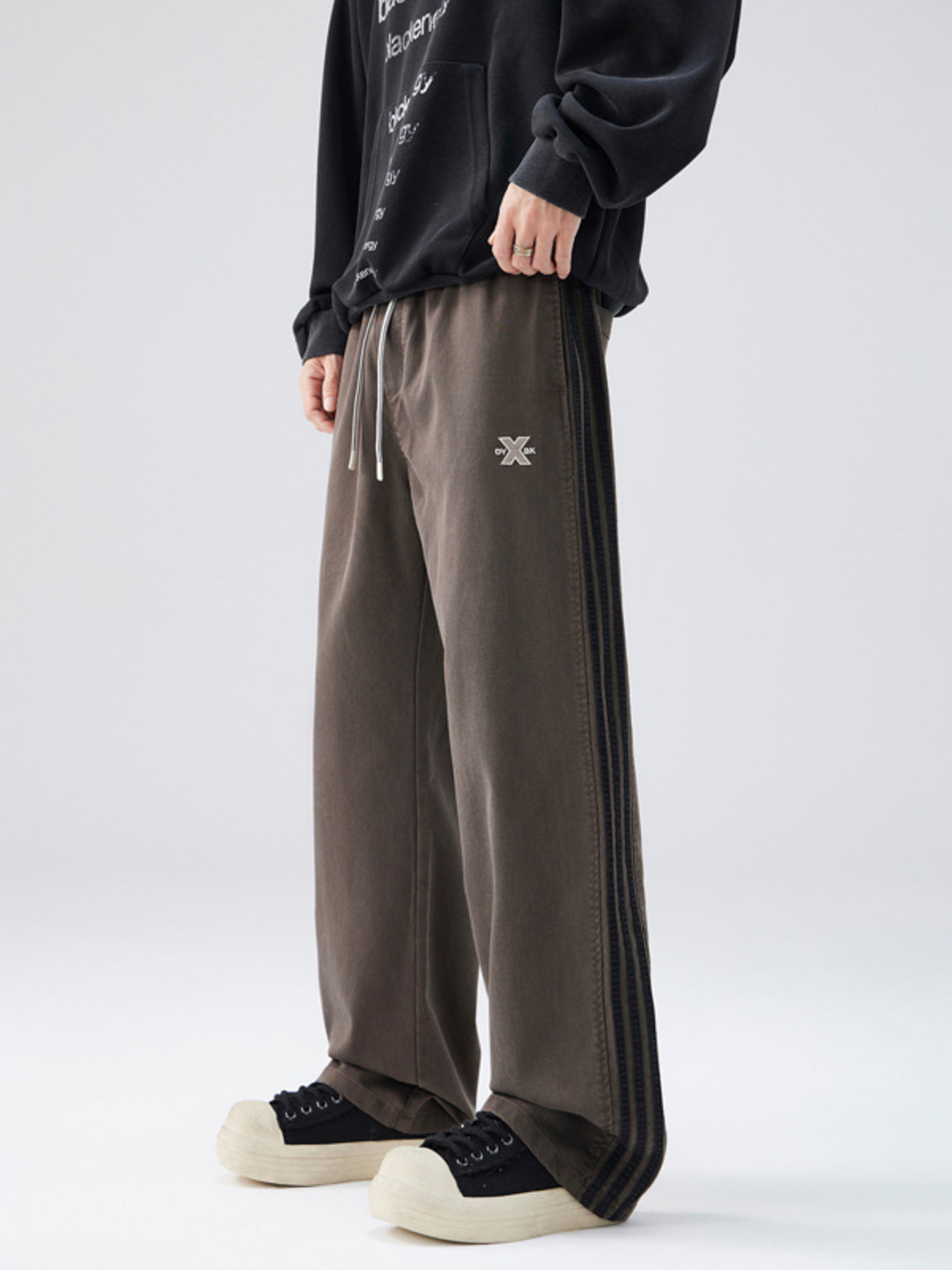 Men's Full Size Casual Loose Fit Drawstring Pants Plus Size