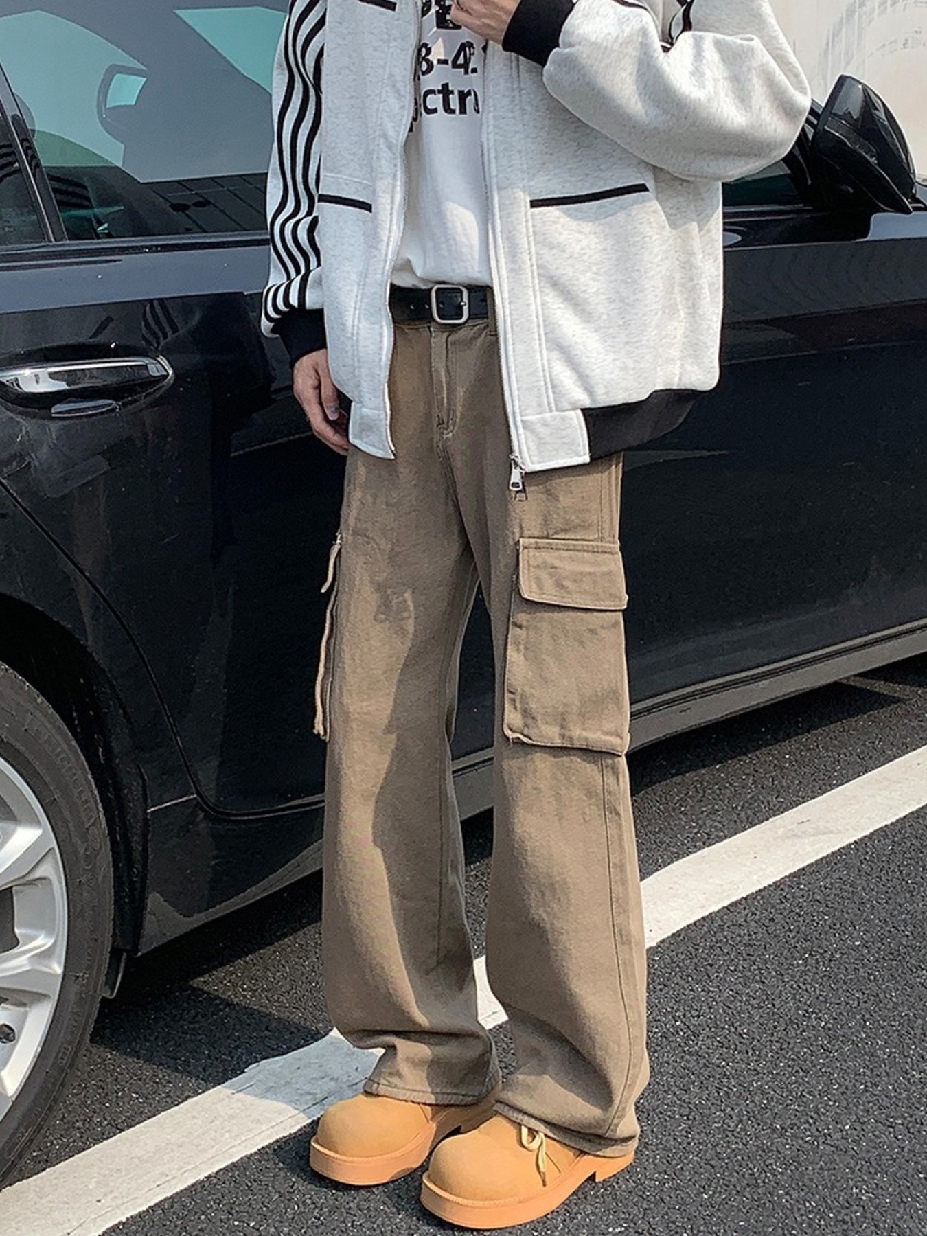 Men's Full Size Loose Fit Cargo Pants Plus Size