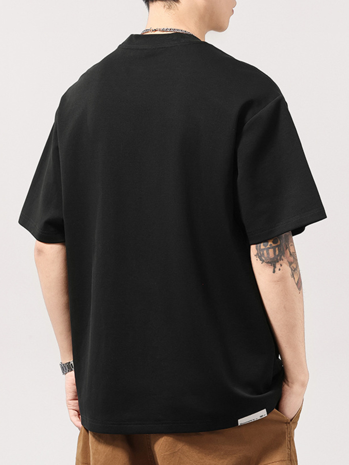 Men's Plus Size Round Neck Short Sleeve T-Shirt