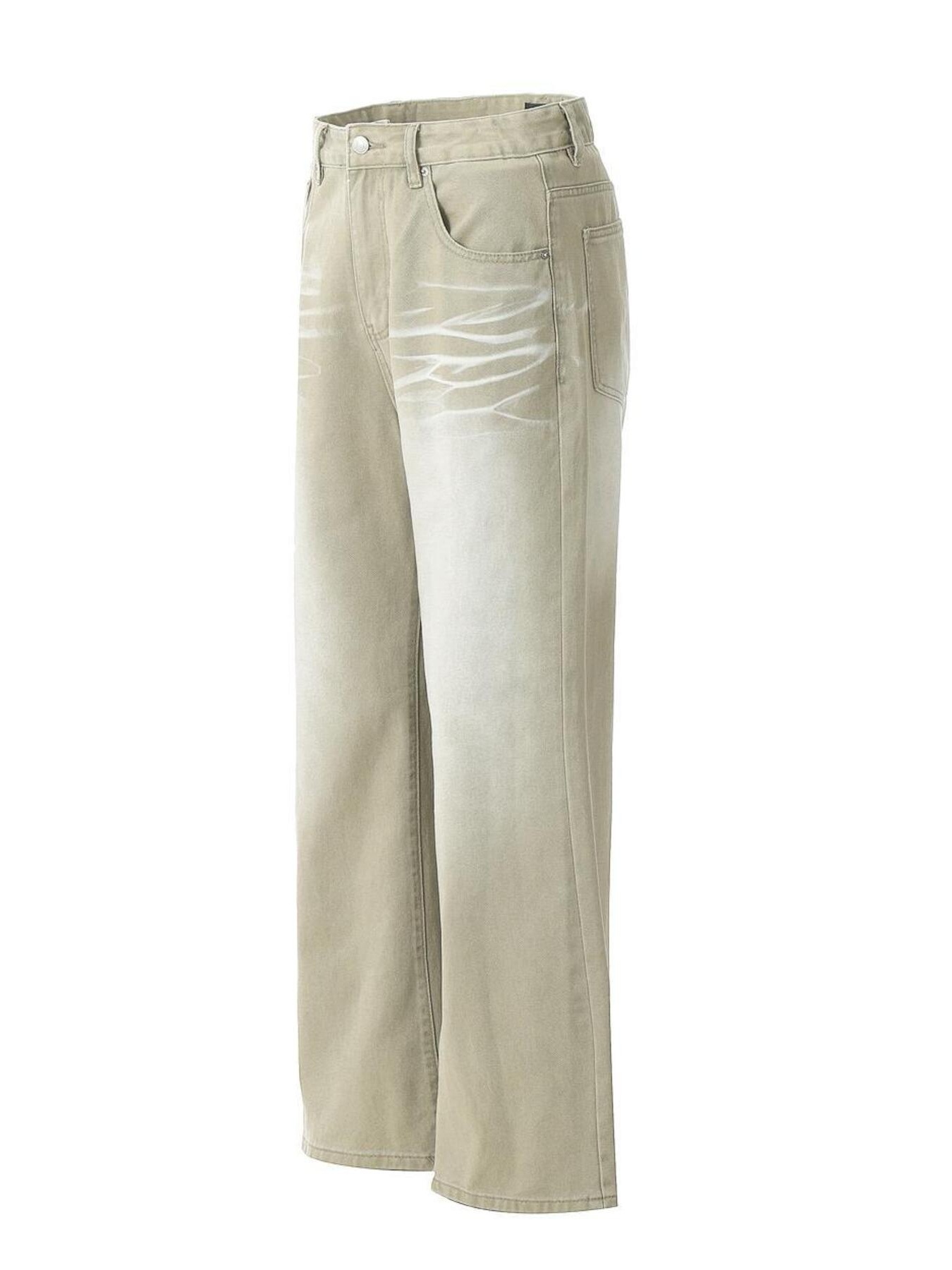 Men's Wide Leg Wash Jeans