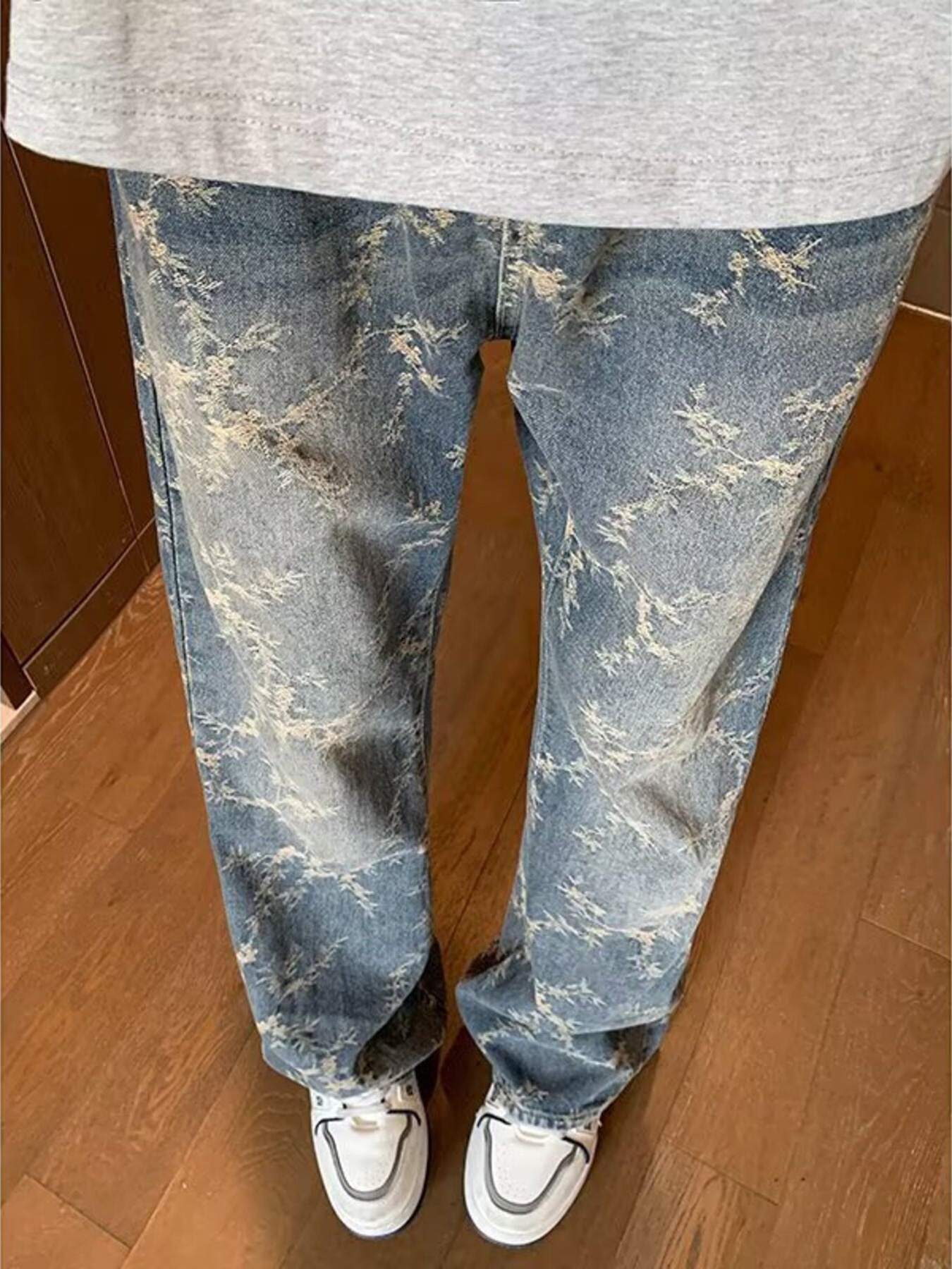 Men's Plus Size Wide Leg Jeans