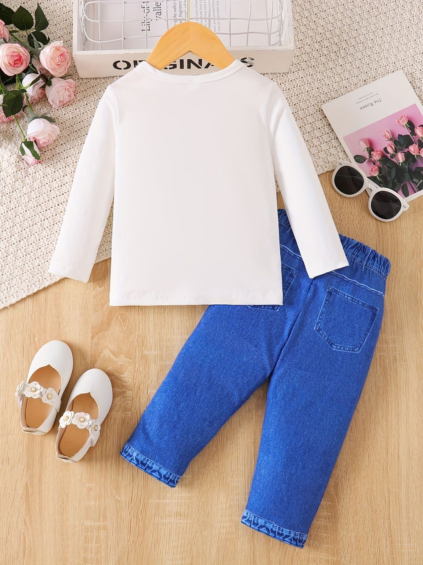 Children's Graphic Long Sleeve Top and Pants Set