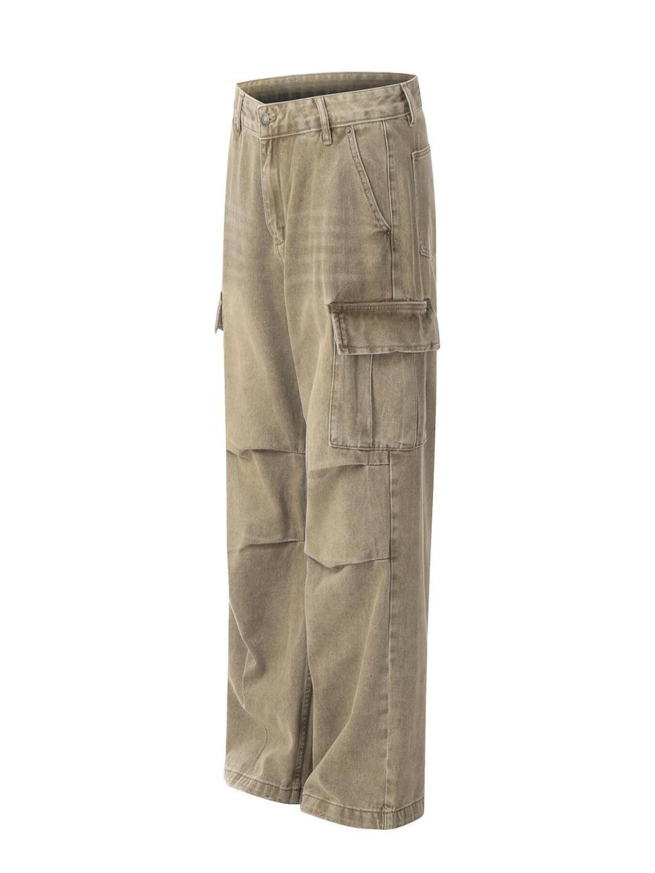 Men's Vintage Washed Cargo Jeans