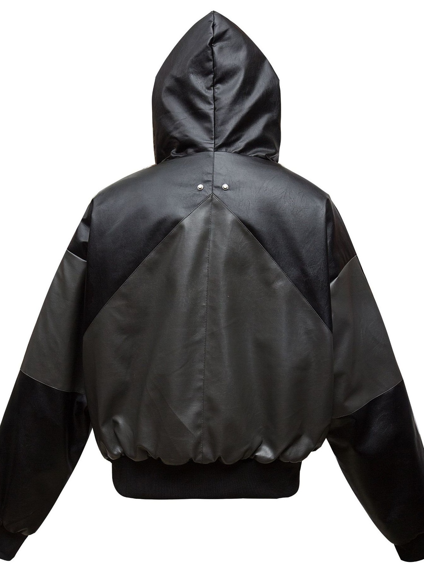 Men's Faux Fur Hooded Contrast Bomber Jacket