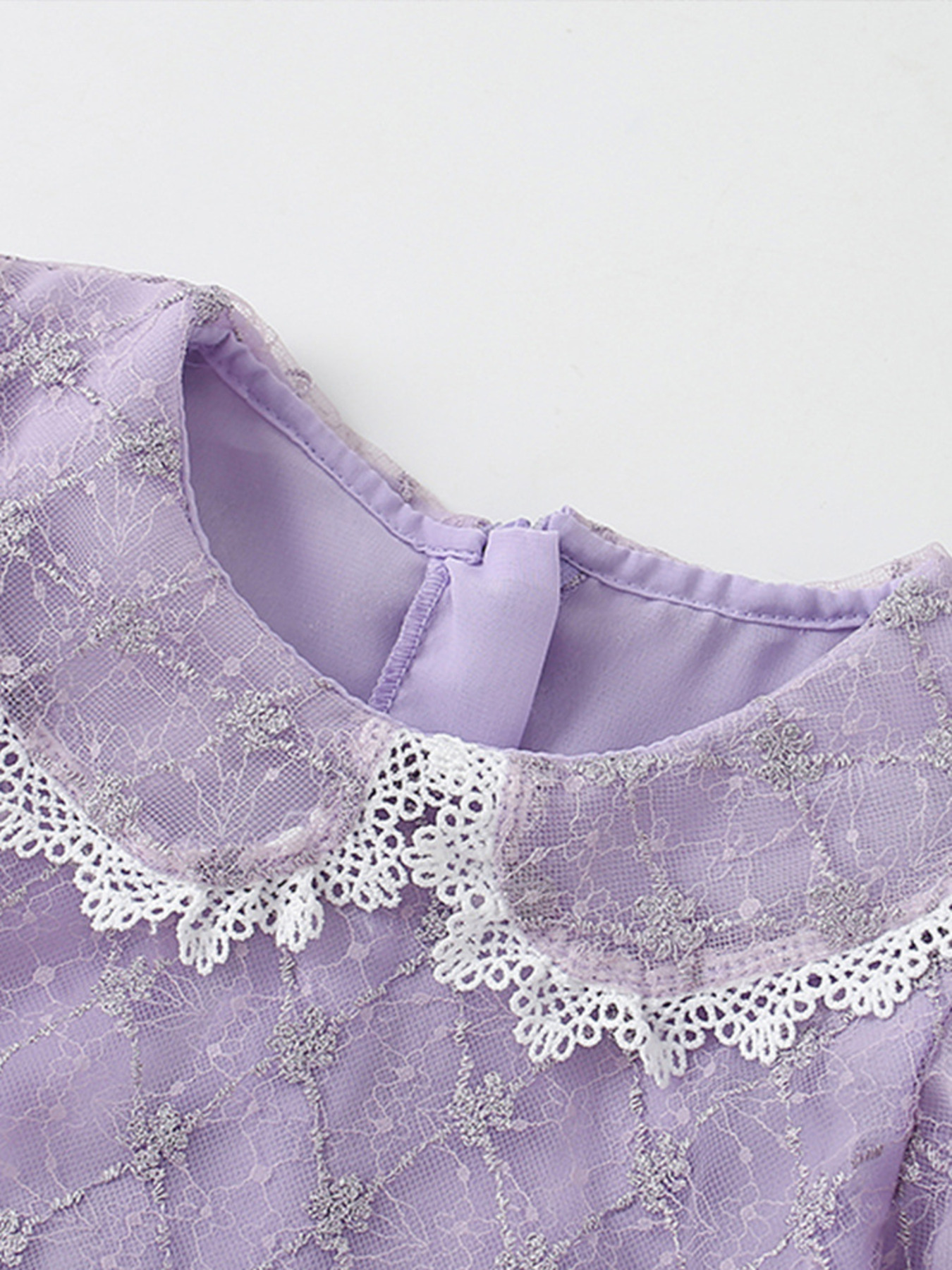 Children's Lace Peter Pan Collar Dress