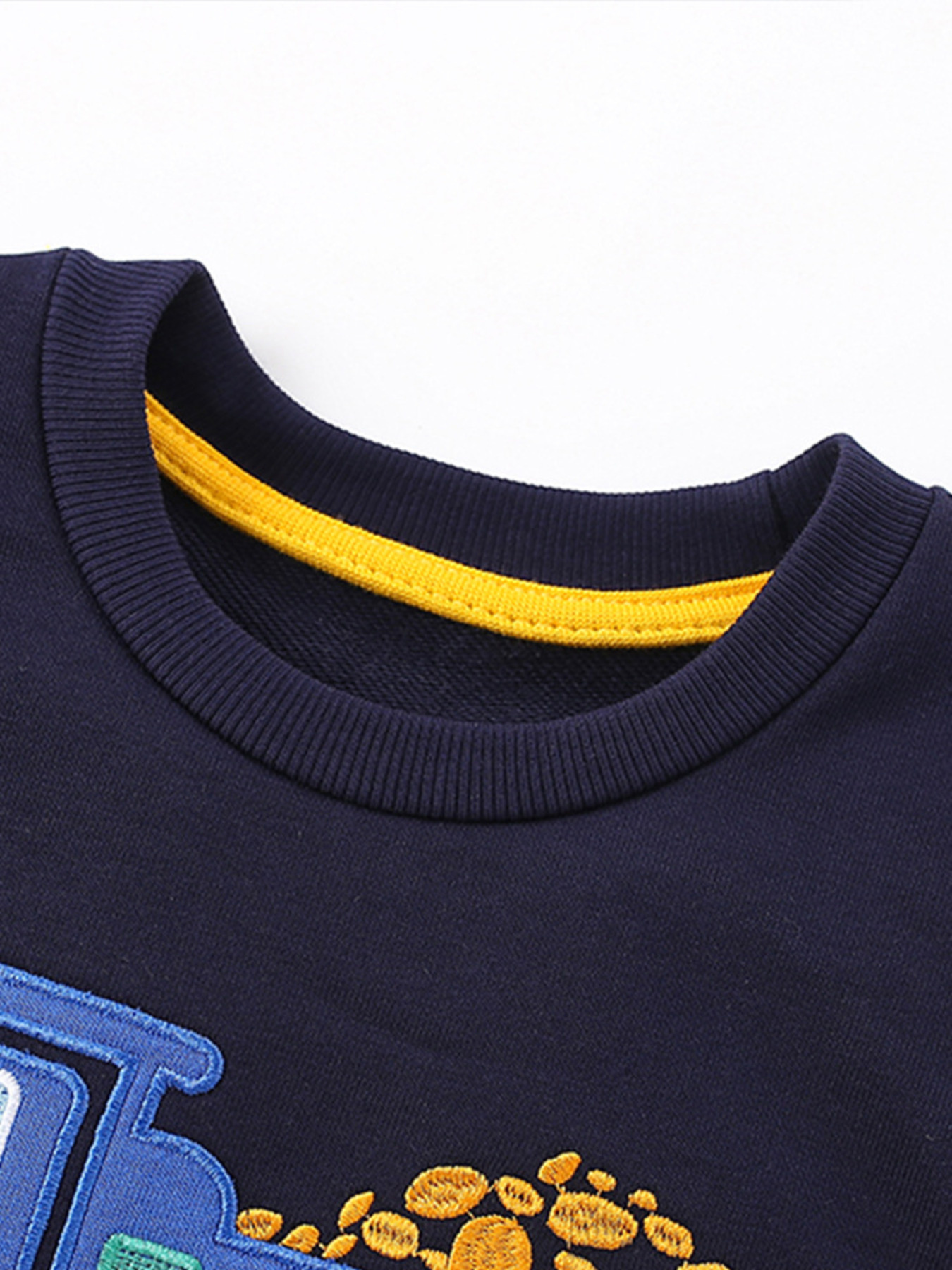 Children's Truck Applique Round Neck Top and Pants Set