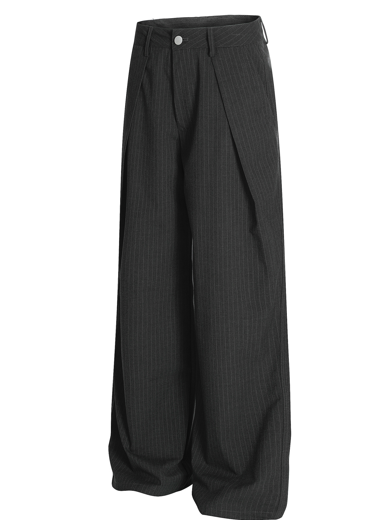 Men's Wide Leg Pinstripe Pants