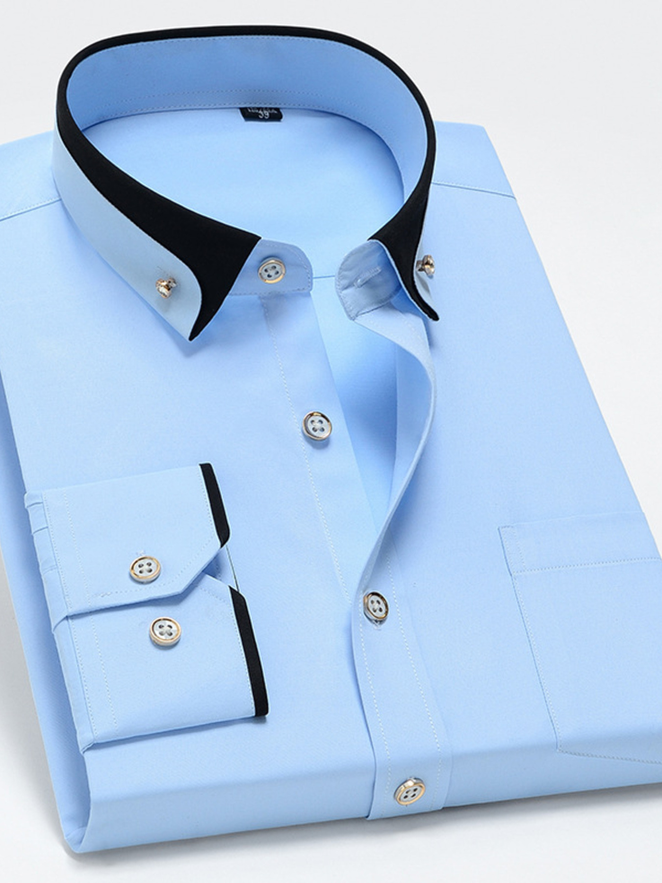 Men's Full Size Button Up Long Sleeve Shirt Plus Size