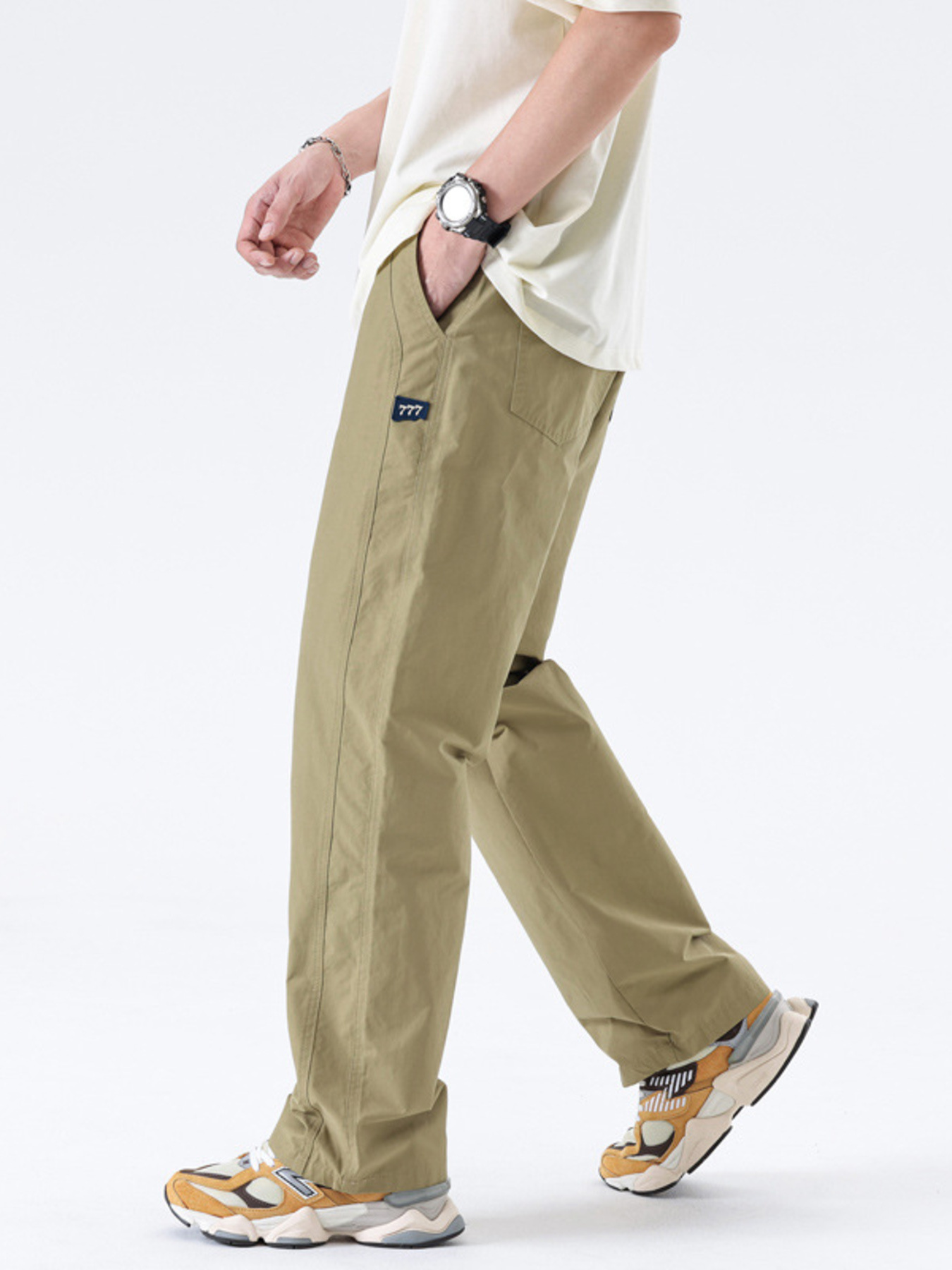 Men's Full Size Wide Leg Pants Plus Size