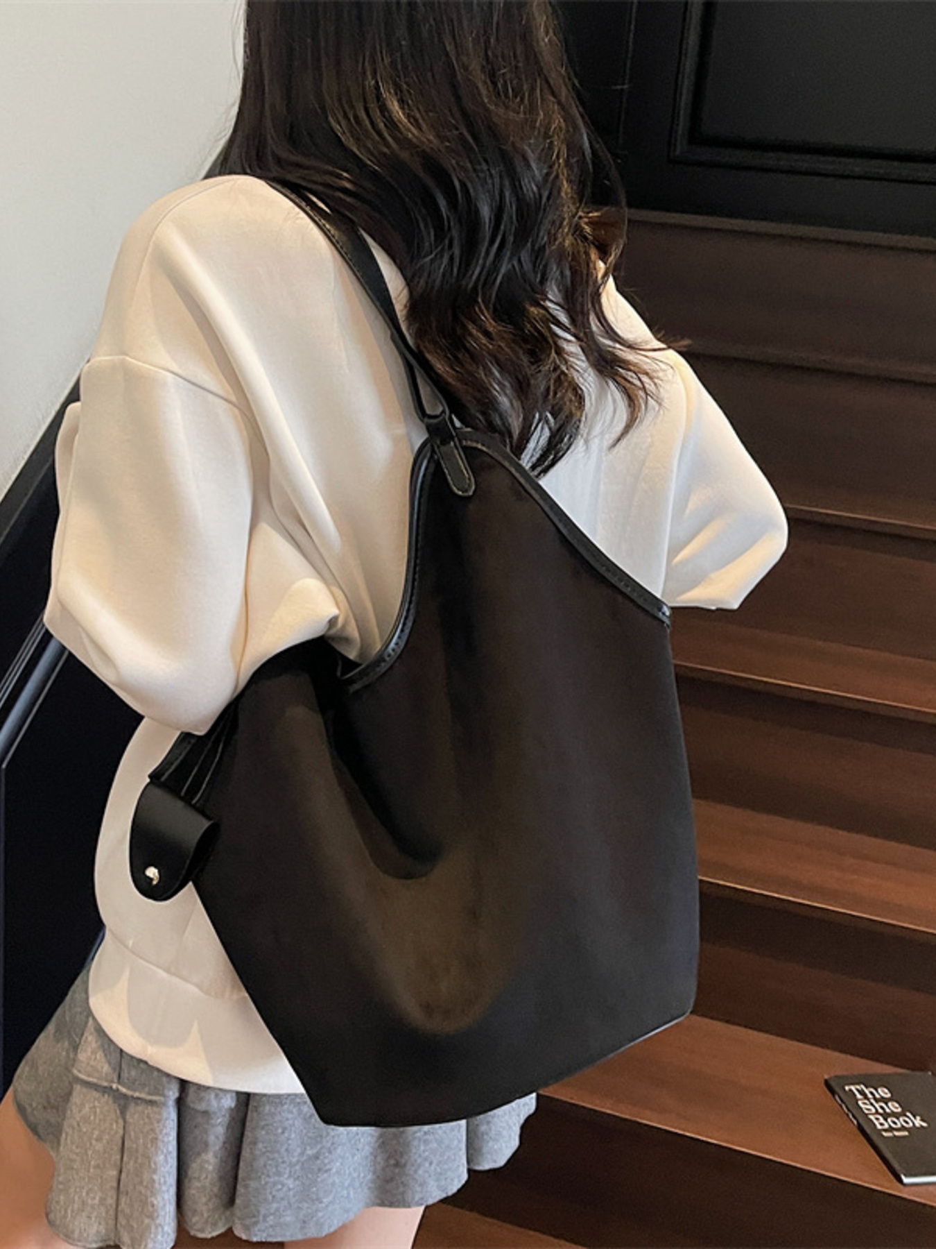 Solid Color Tote Bag