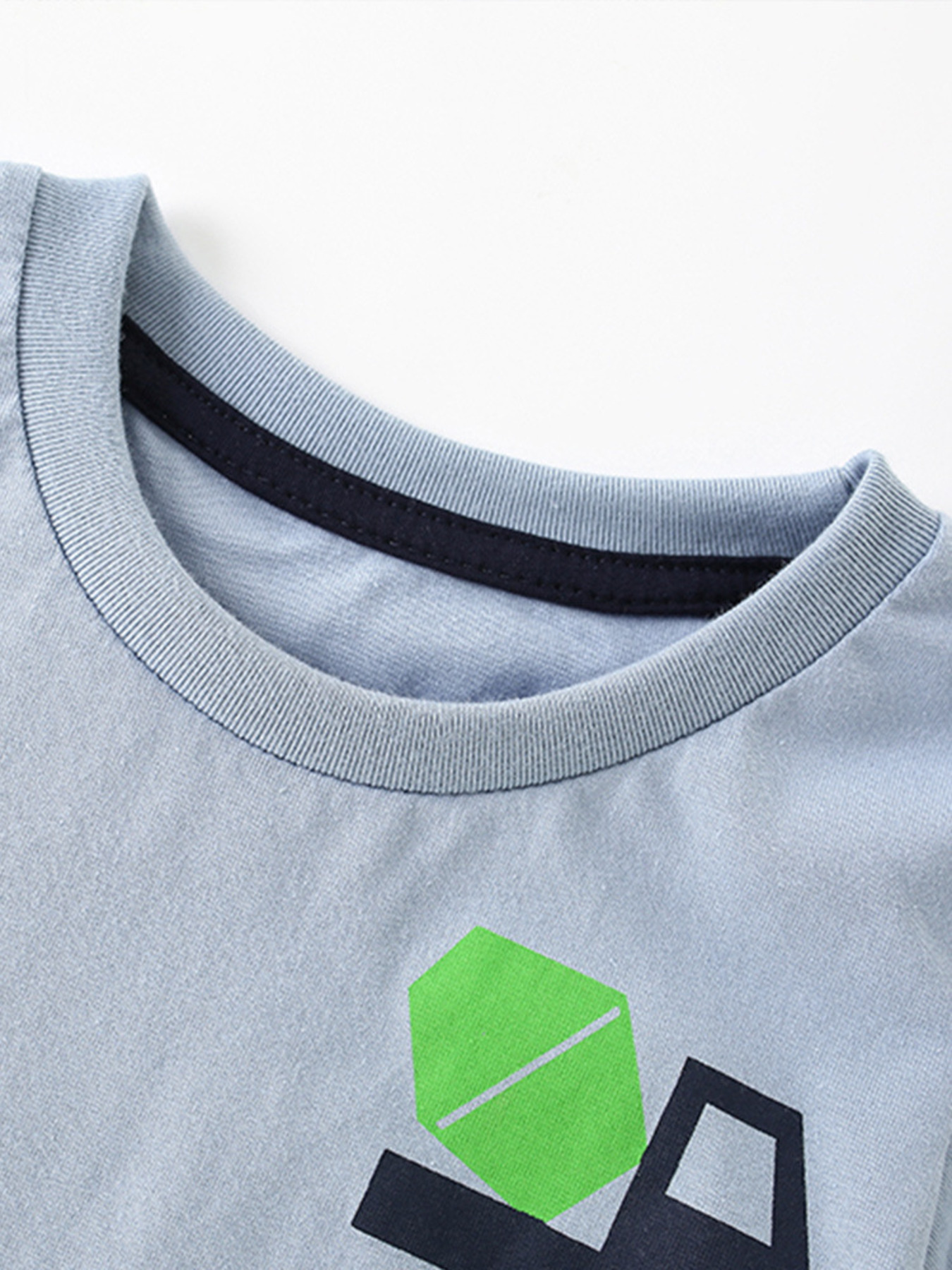 Children's Cartoon Truck Graphic Short Sleeve T-Shirt