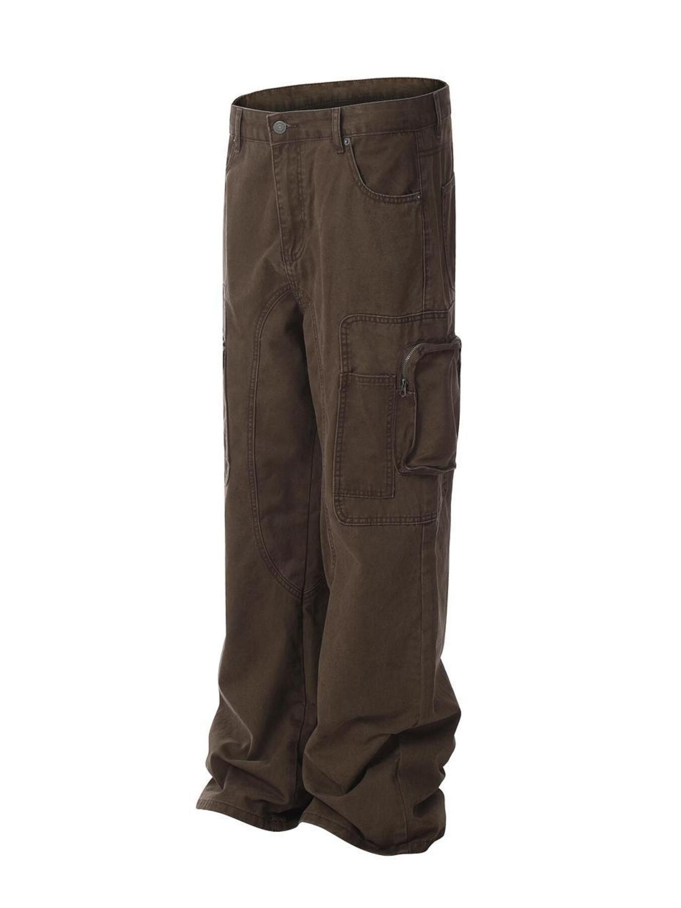 Men's Cargo Jeans with Multi-Pocket