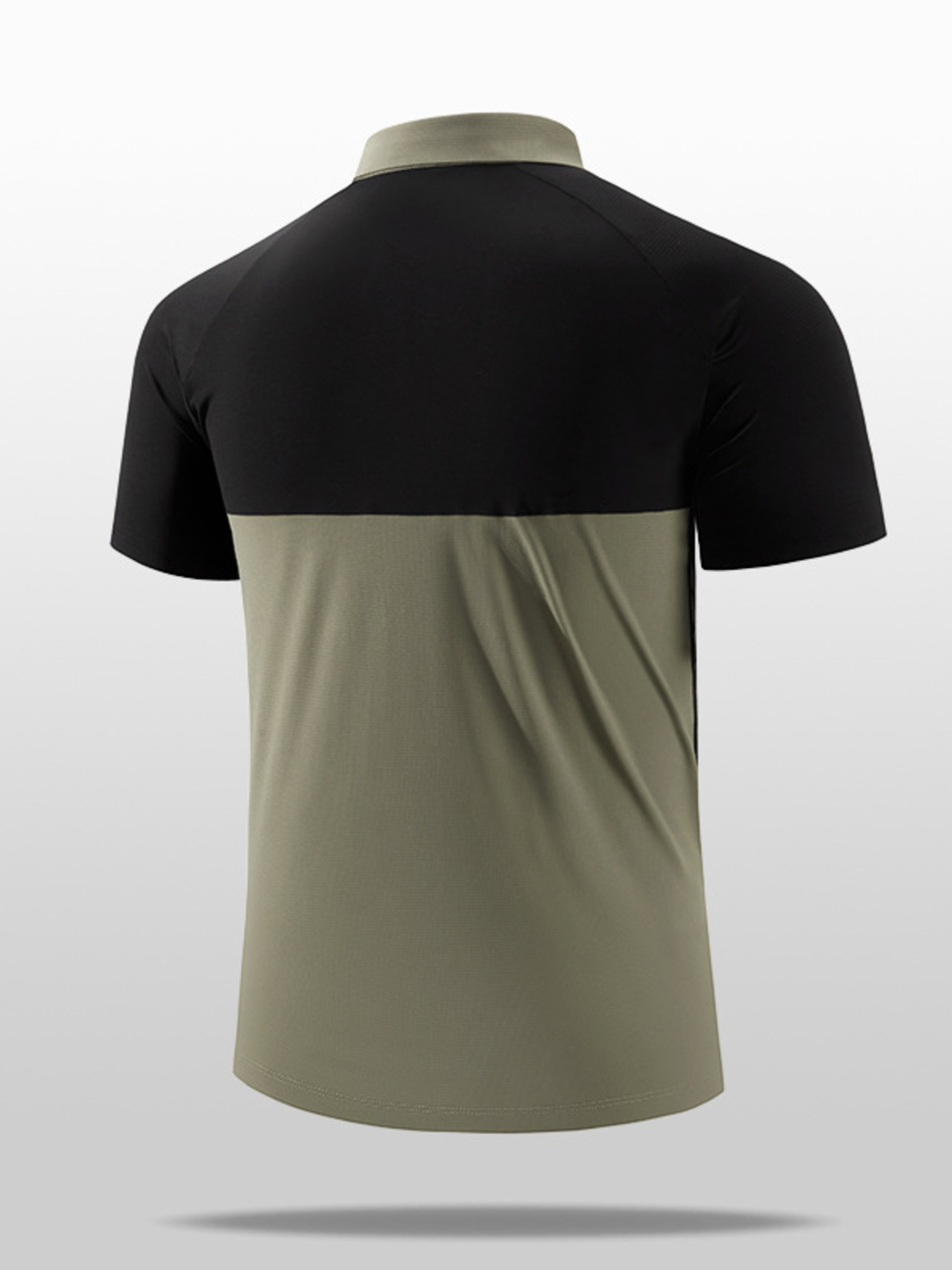 Men's Plus Size Color Block Short Sleeve Polo