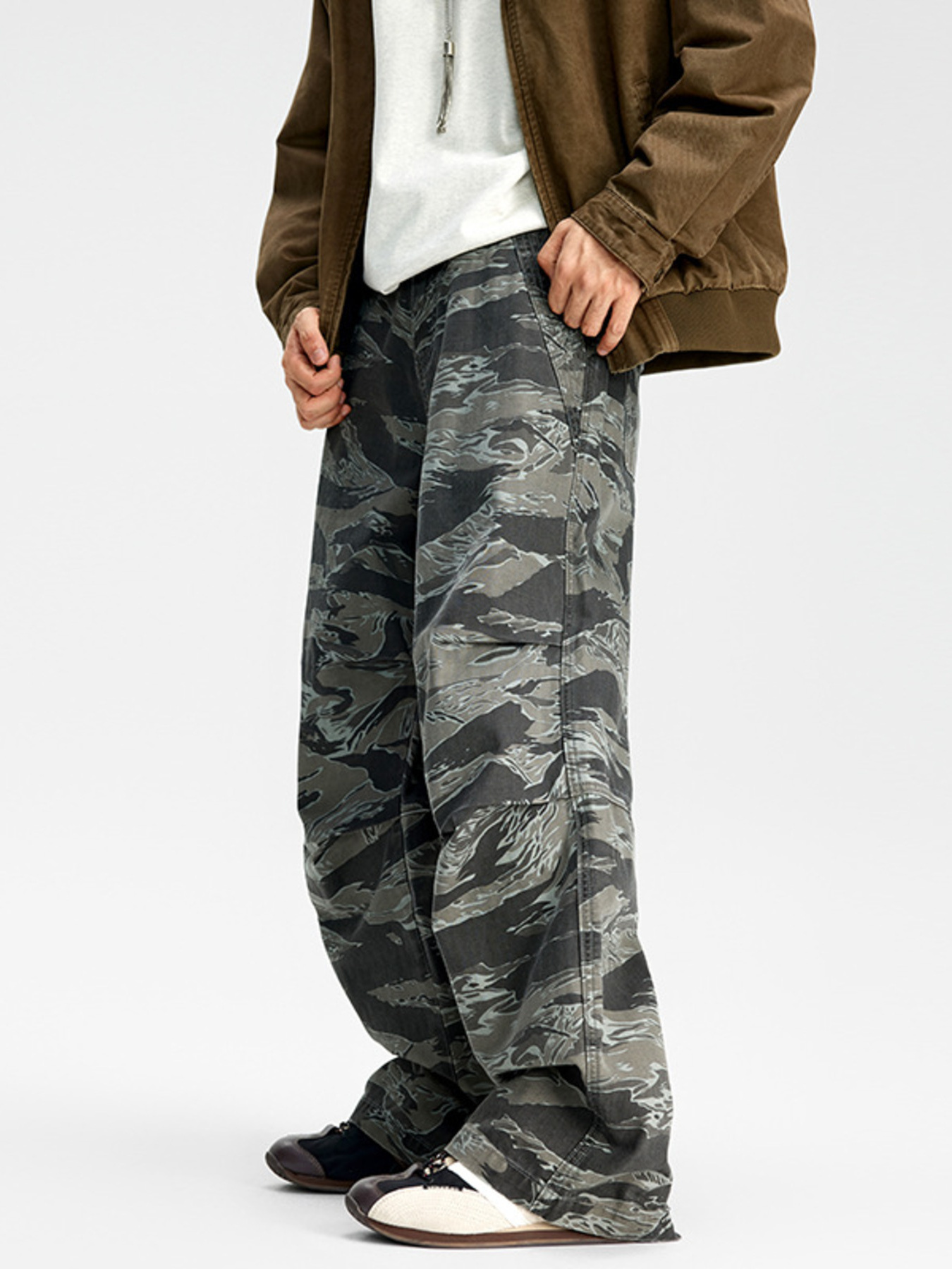 Men's Camouflage Wide Leg Pants