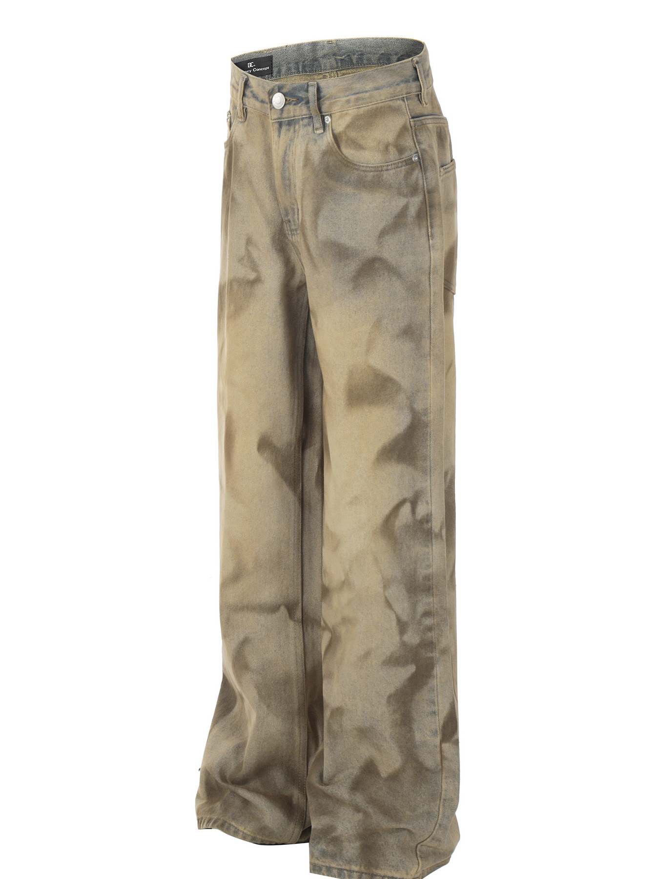 Men's Vintage Wash Wide-Leg Jeans