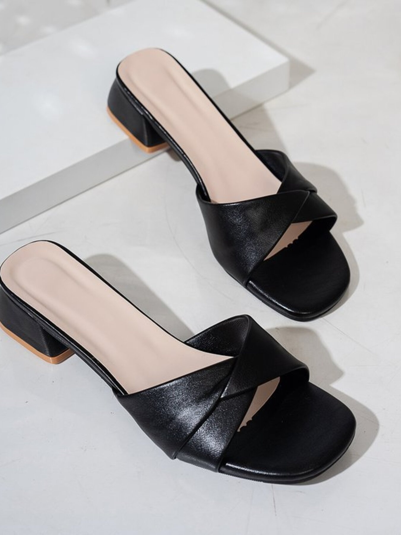 Open Toe Block Heels Sandals