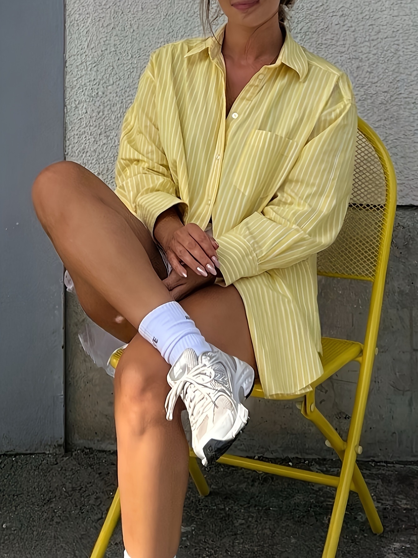 Striped Button-Down Shirt