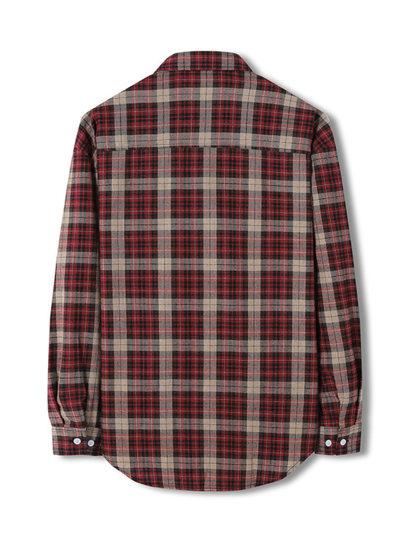 Men's Plus Size Classic Plaid Long Sleeve Shirt