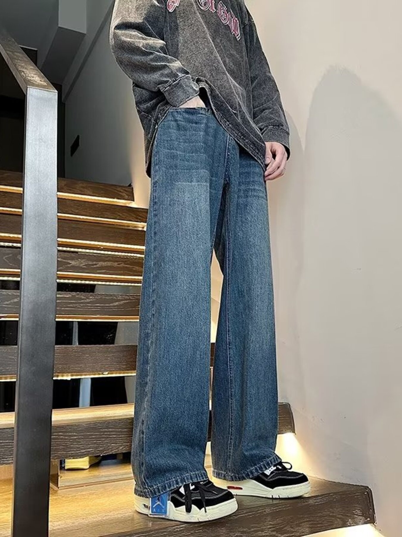 Men's Full Size Relaxed Fit Jeans Plus Size