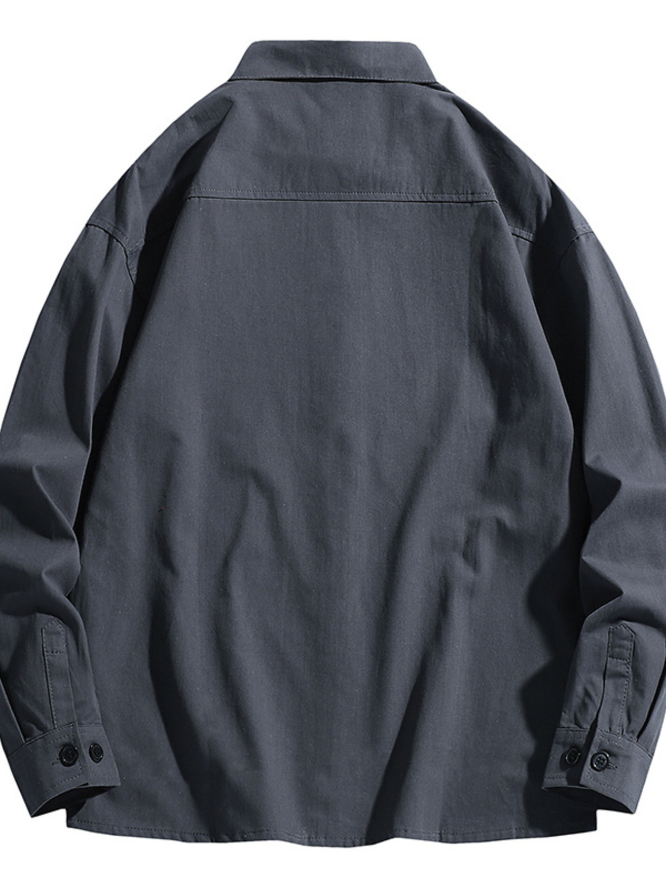 Men's Plus Size Button Up Long Sleeve Shirt