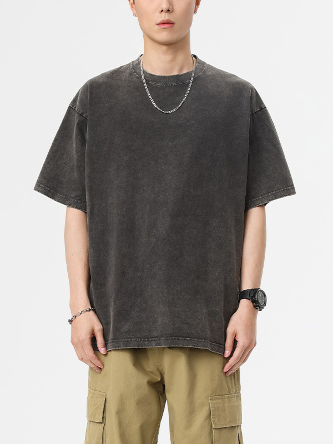 Men's Vintage Washed Oversized T-Shirt