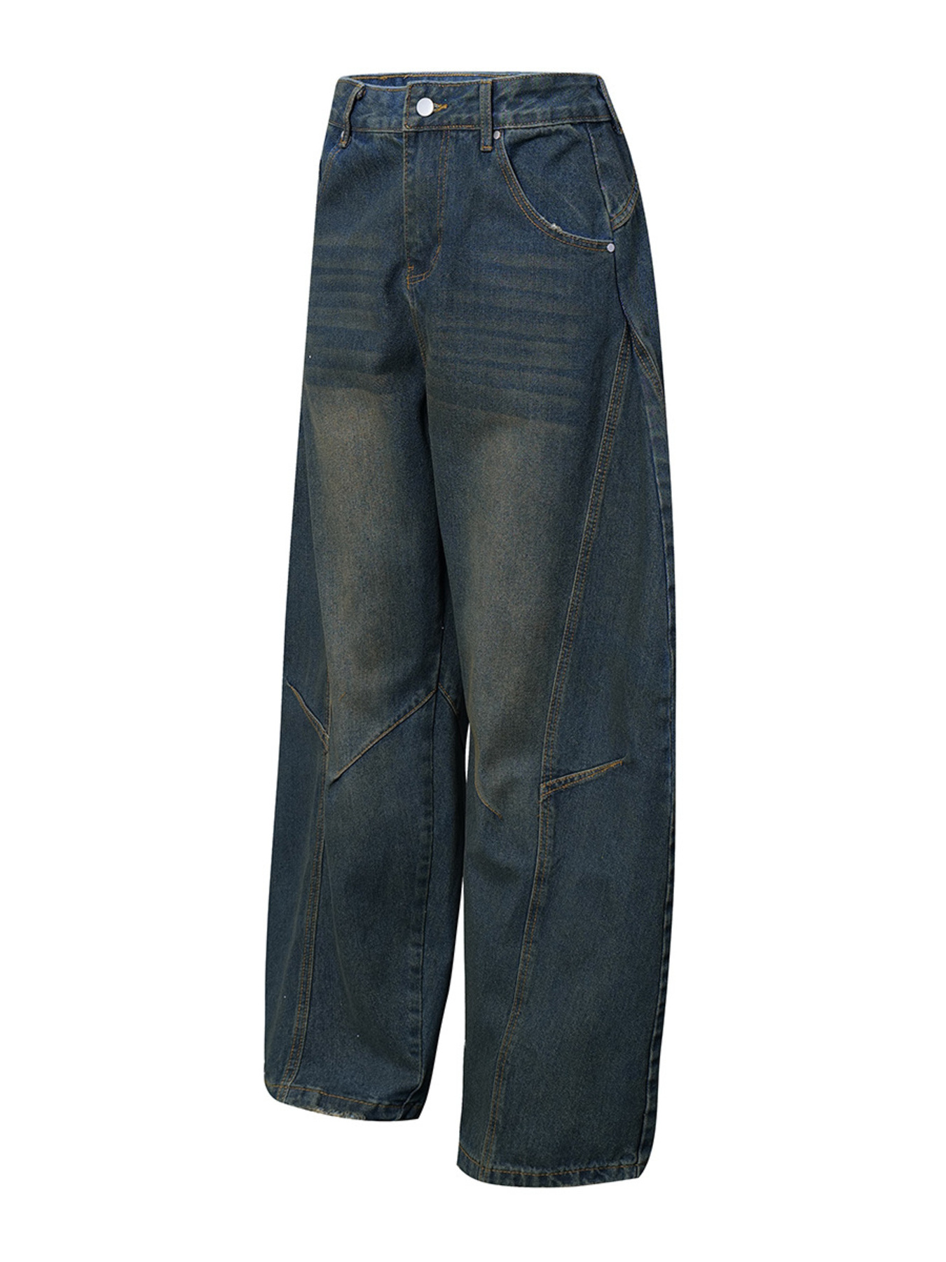 Men's Wide Leg Balloon Denim Jeans
