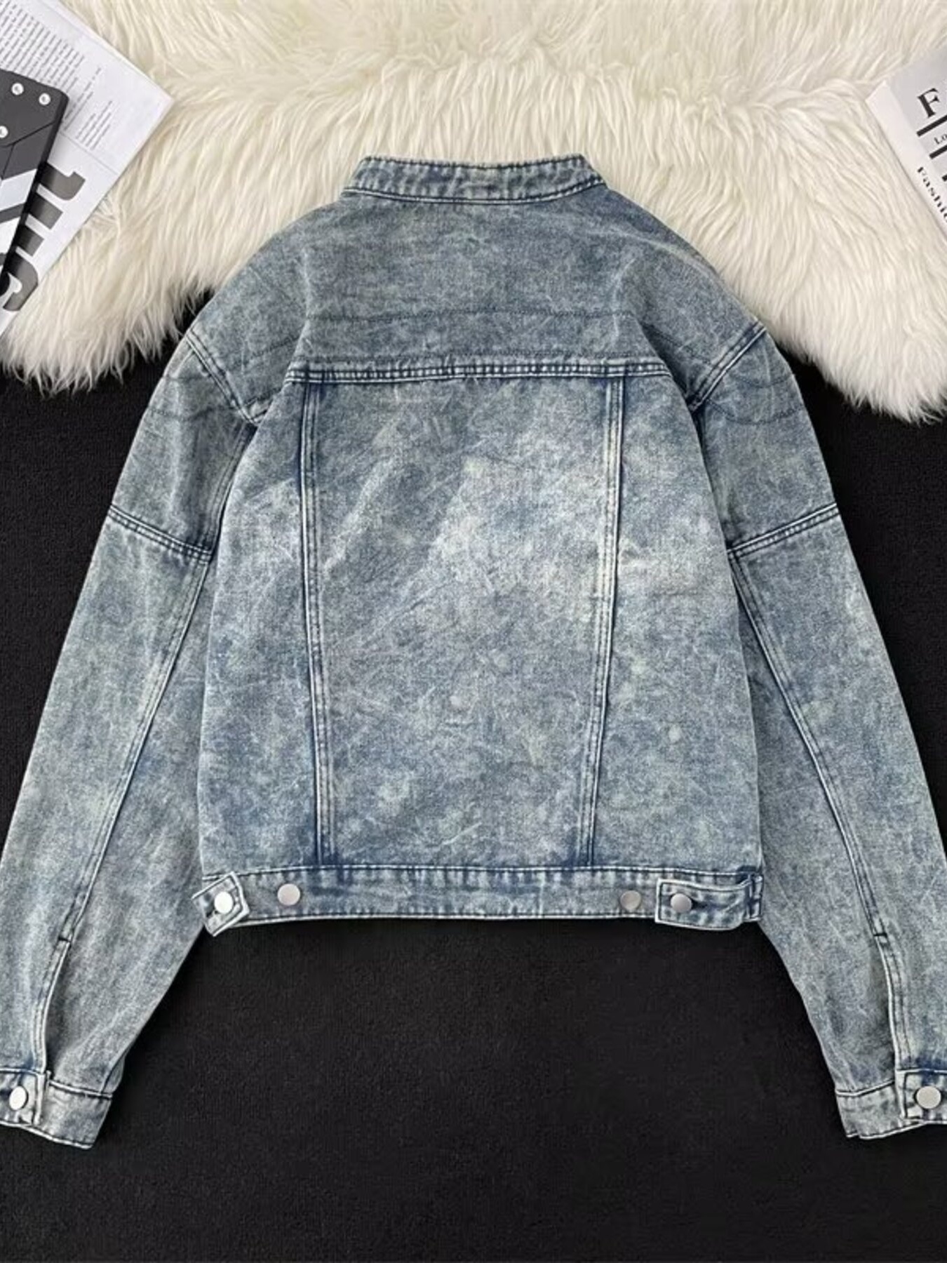 Men's Zip Up Denim Jacket