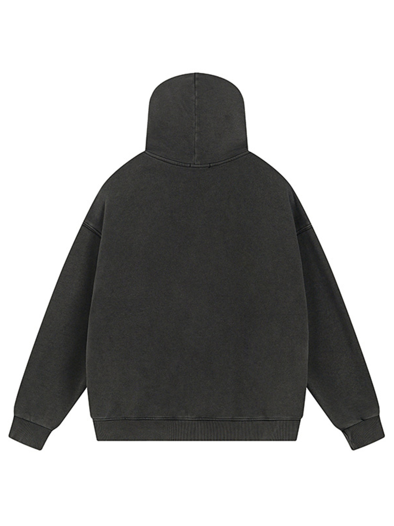 Men's Vintage Washed Long Sleeve Oversized Hoodie