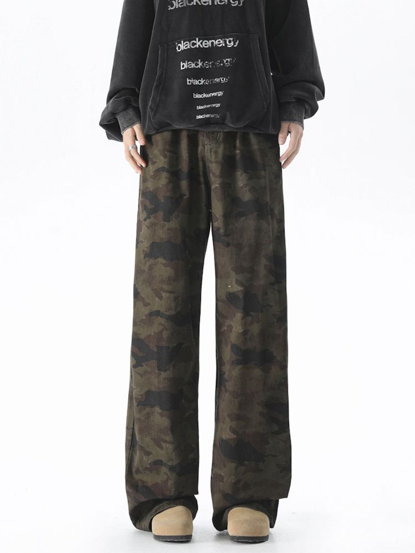 Men's Camouflage Wide Leg Pants