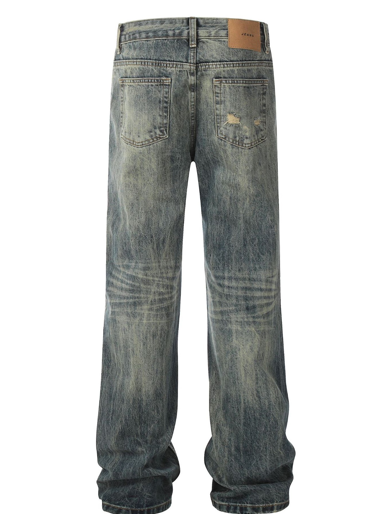 Men's Distressed Loose Fit Jeans
