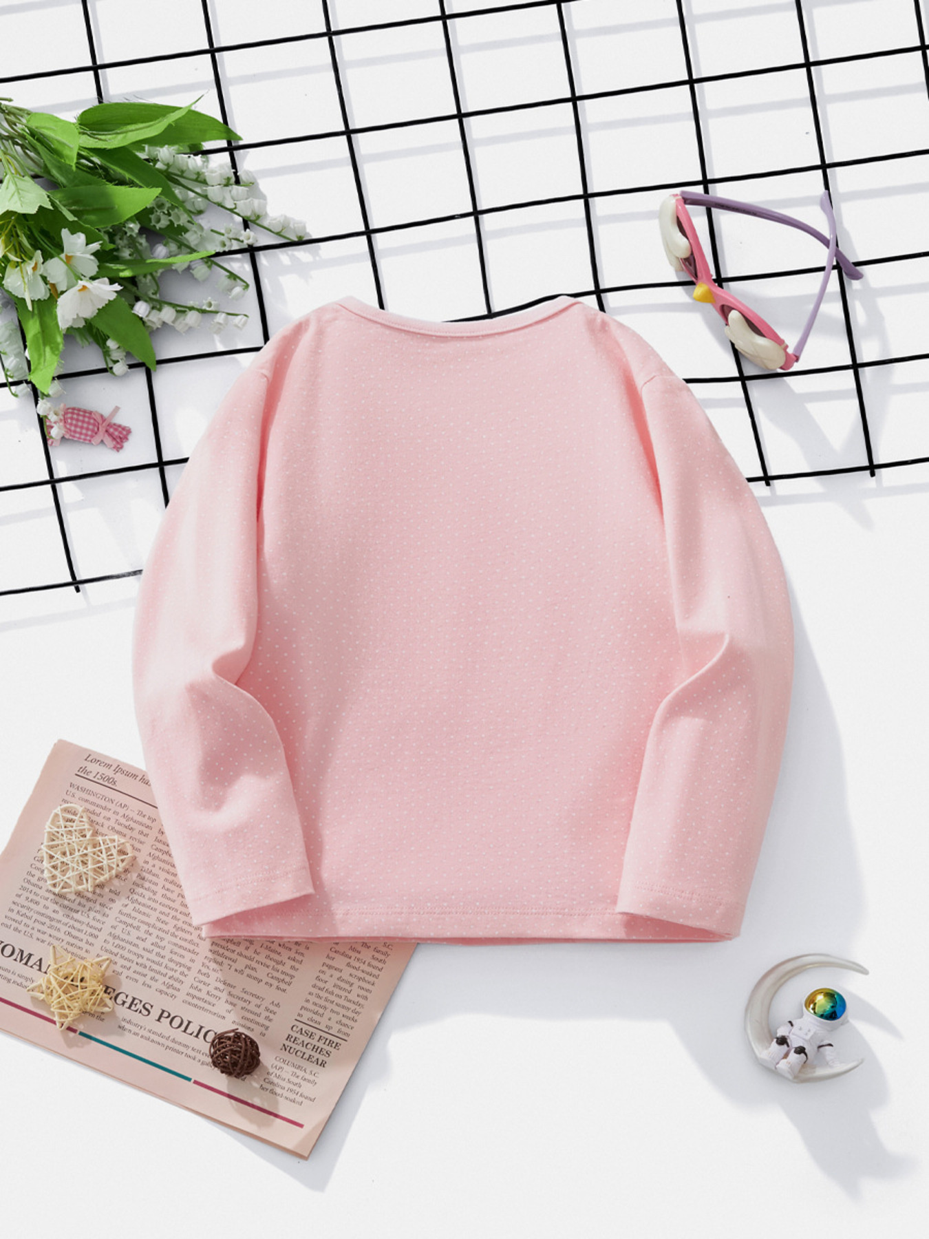 Children's Bunny Ballerina Graphic Long Sleeve T-Shirt