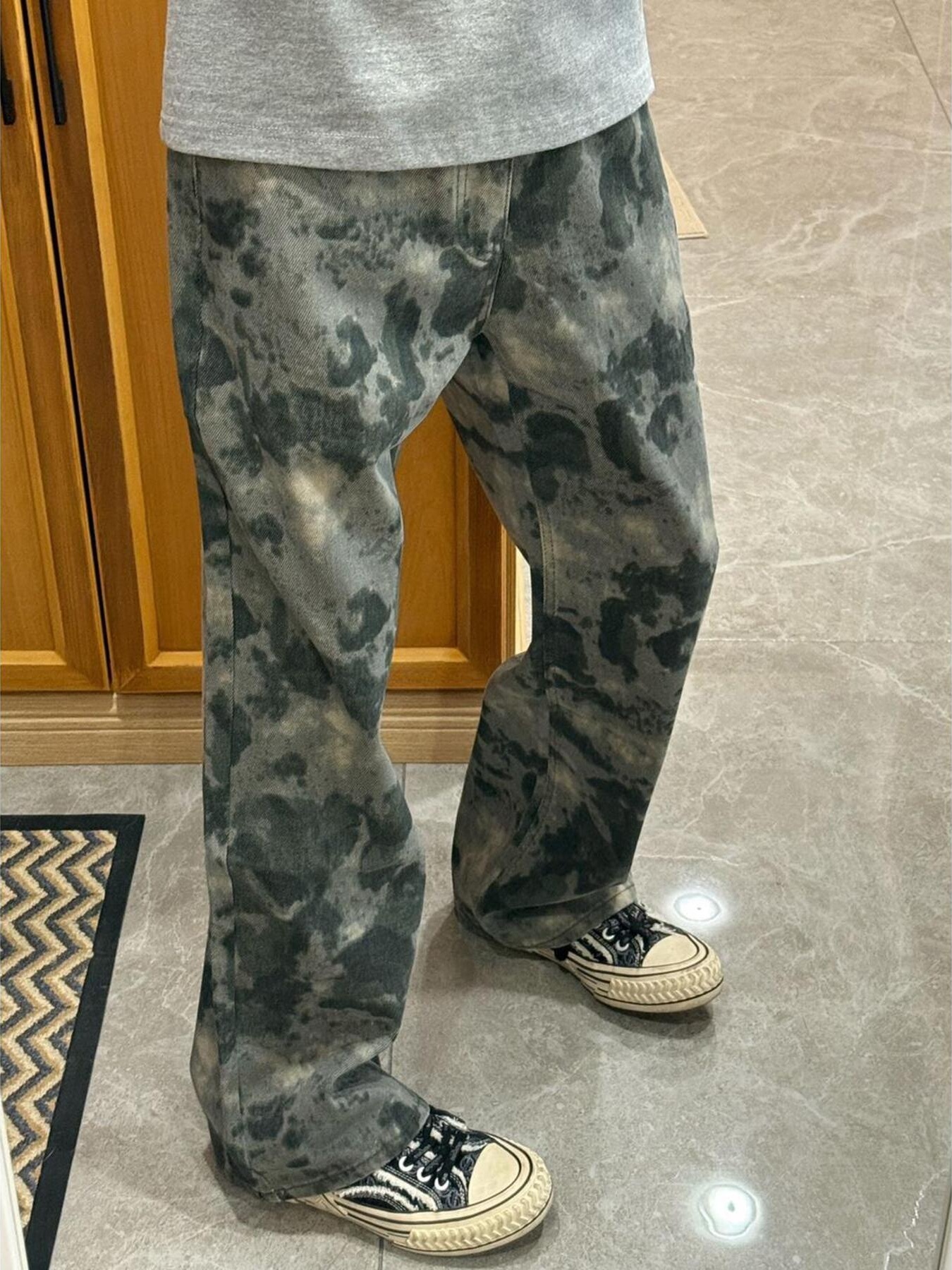 Men's Full Size Camouflage Loose Fit Pants Plus Size