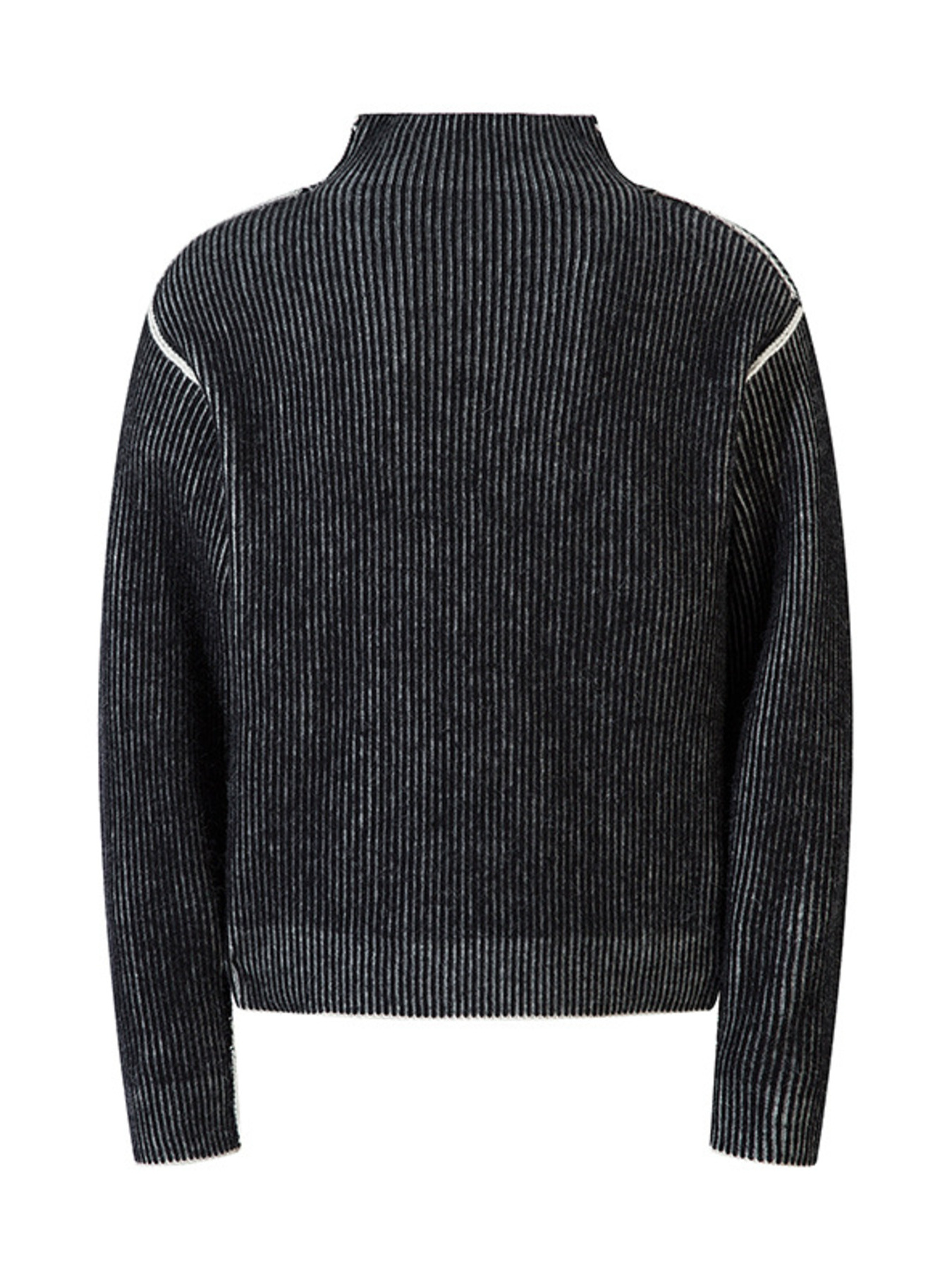 Men's Ribbed Turtleneck Long Sleeve Sweater