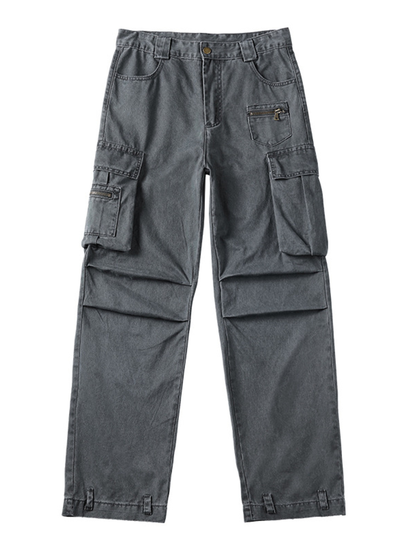Men's Vintage Washed Cargo Jeans