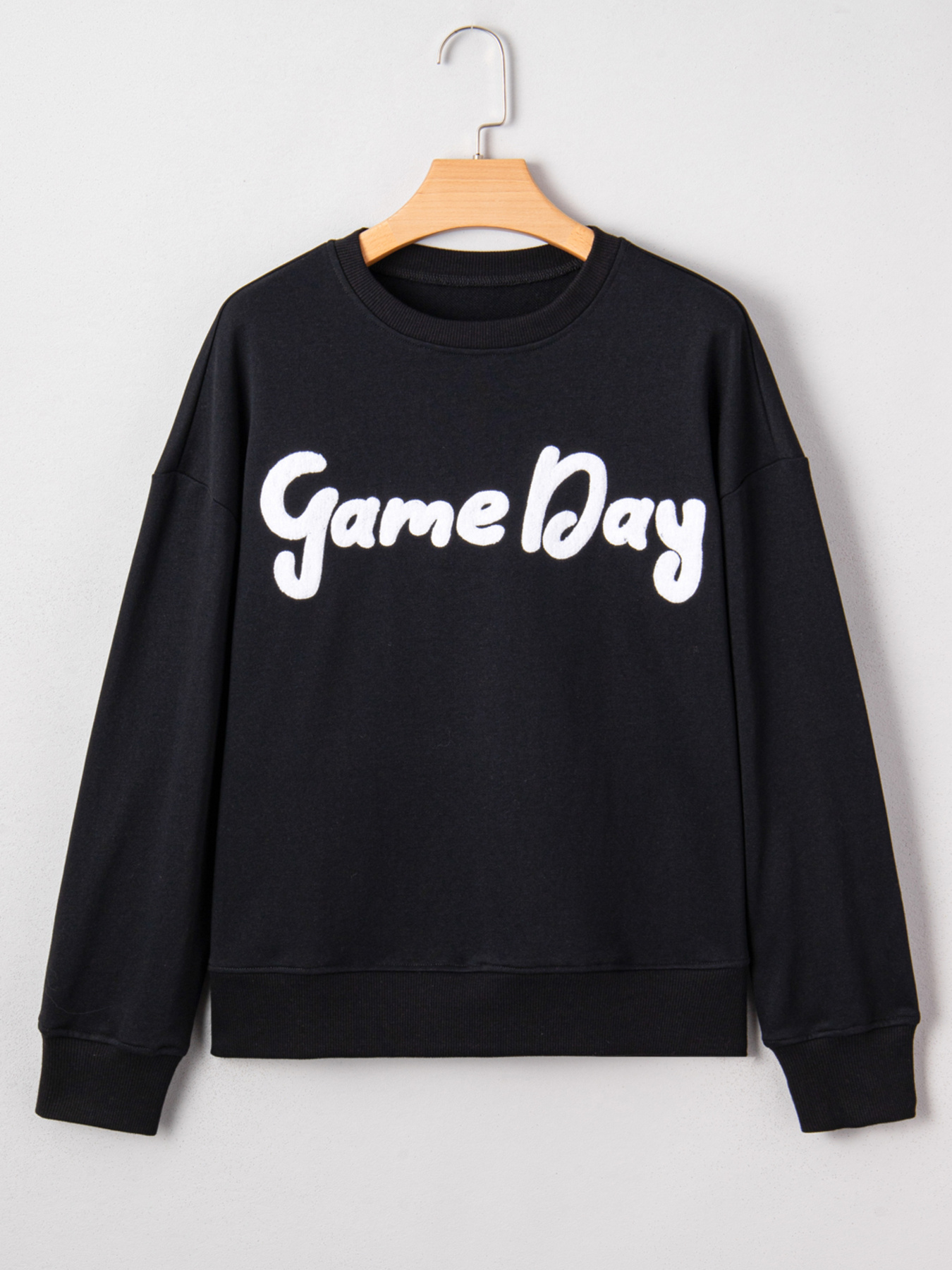 Chenille Game Day Drop Shoulder Sweatshirt
