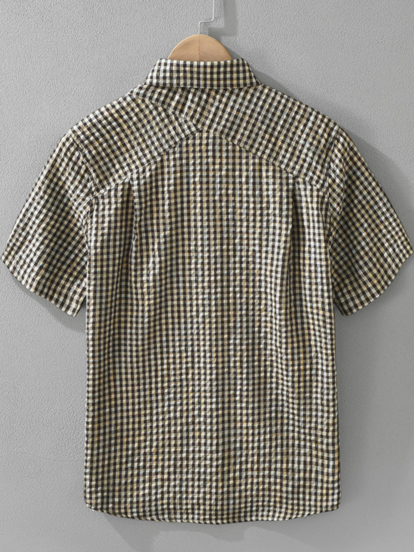 Men's Plus Size Button Up Short Sleeve Shirt